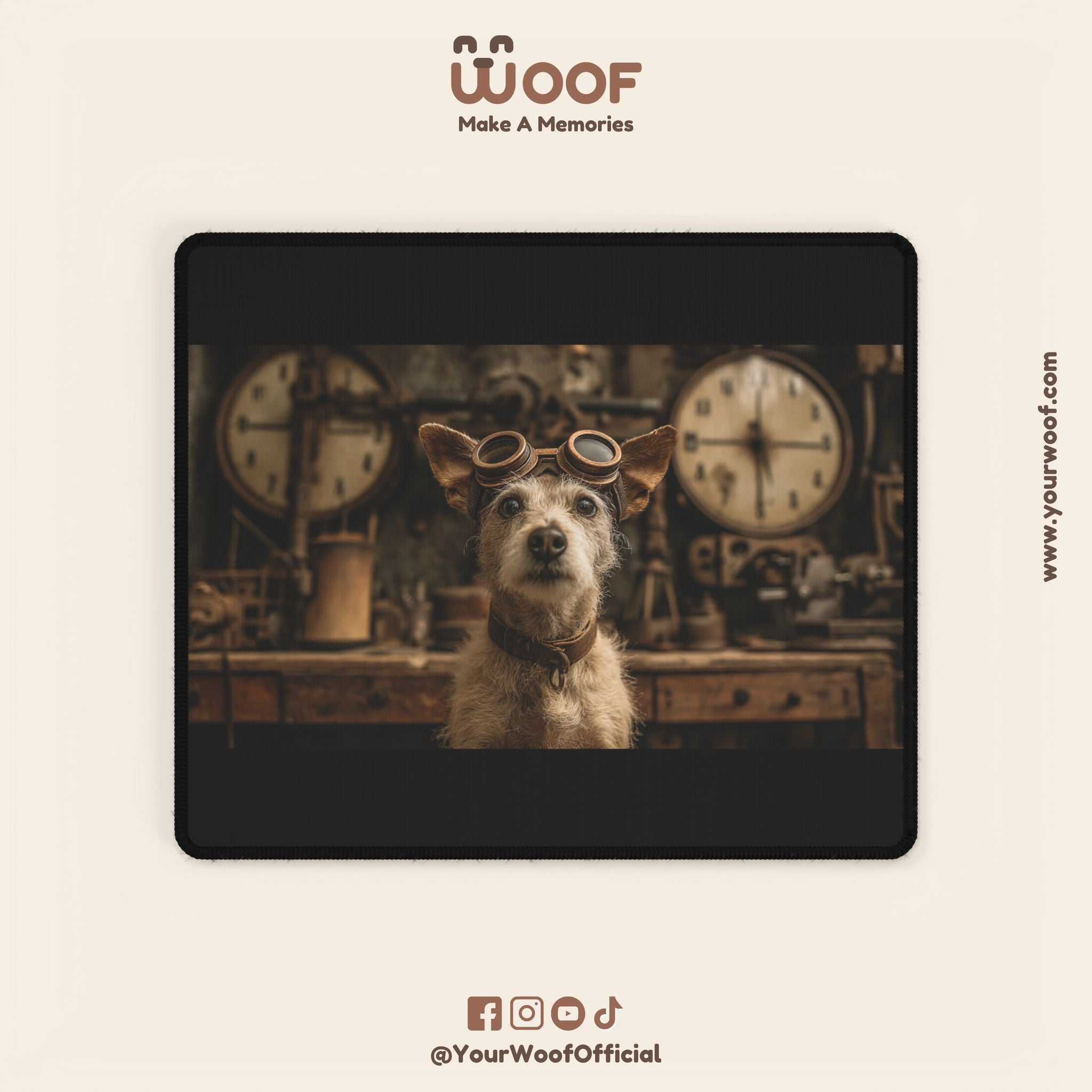 Whimsical Dog-Themed Desk Mat, Pet Lovers Gift, Home Office Decor, Cute Animal Accessories, Unique Desktop Mat