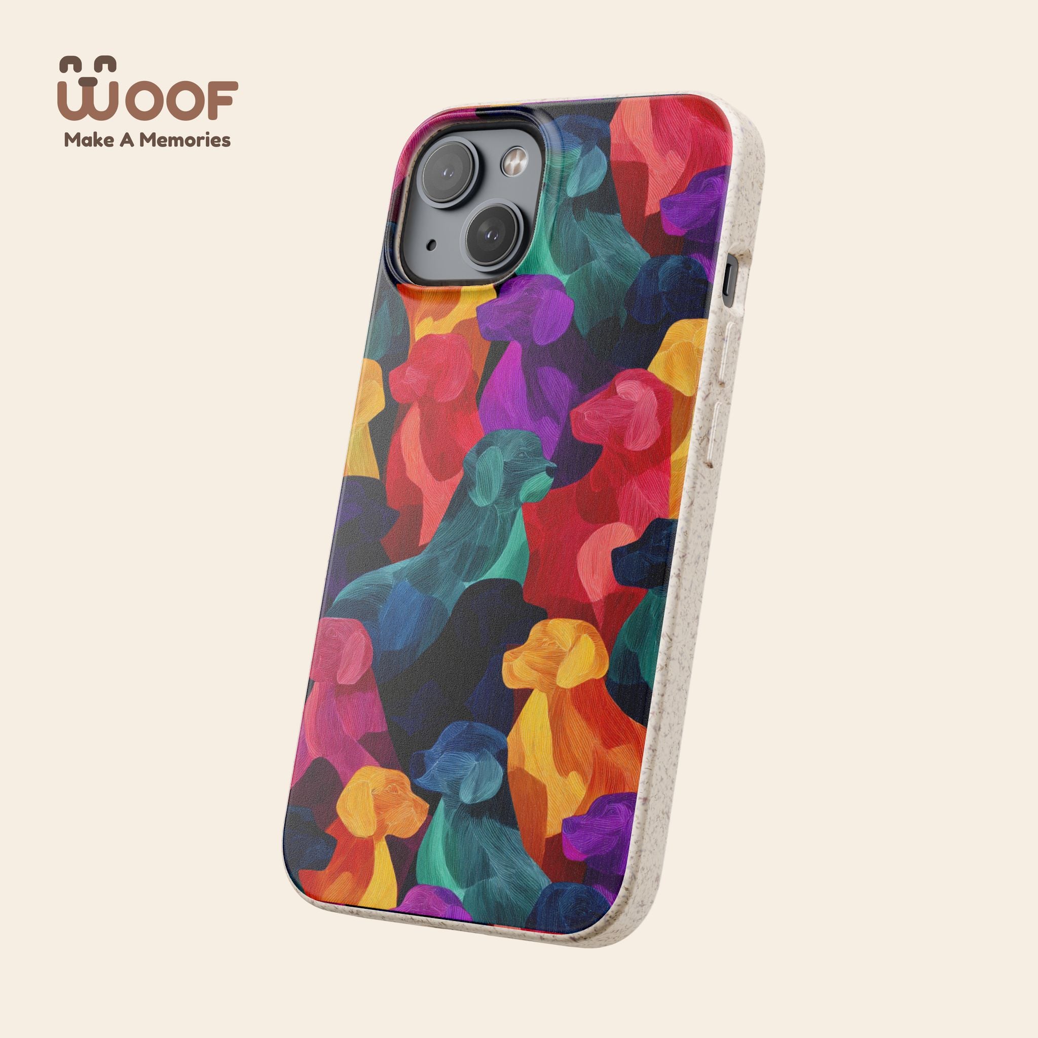 Colorful Dog-Themed Biodegradable Phone Cases, Eco-friendly Gifts for Pet Lovers, Sustainable Accessories for Everyday Use, Dog Lover [...]