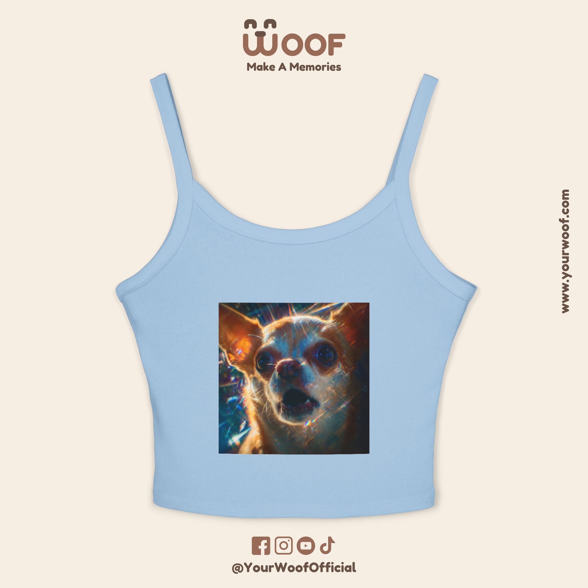 Cute Pet Lover's Spaghetti Strap Tank Top, Dog Mom Gift, Summer Top, Casual Wear, Animal Lover Apparel