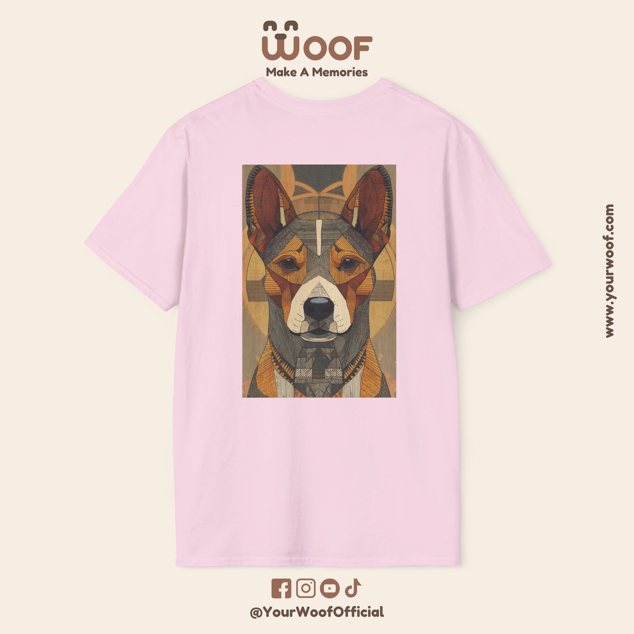Dog Lover Softstyle T-Shirt | Personalized Pet Tee, Animal Lover Gift, Cute Graphic Shirt, Holiday Apparel, Woof T-Shirt