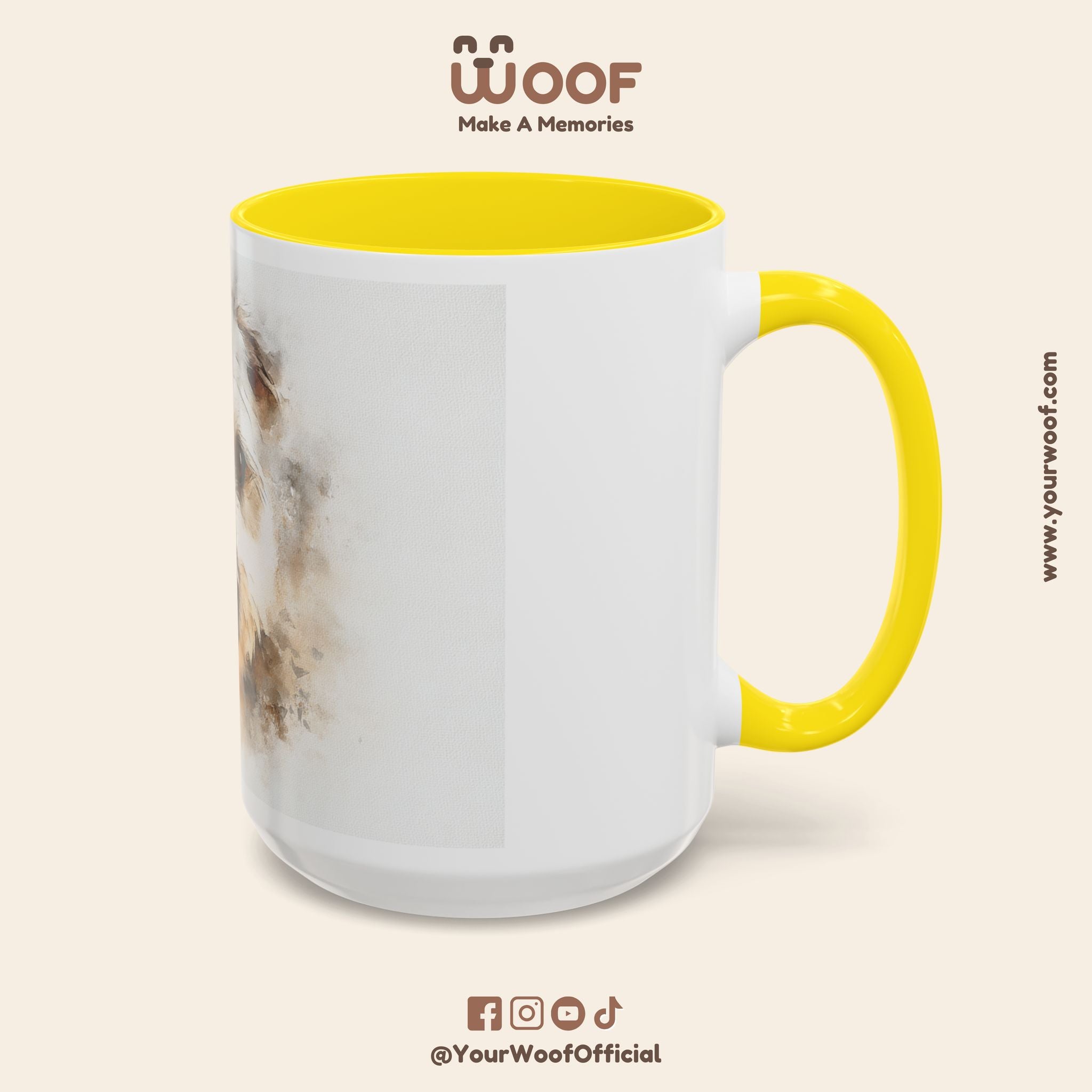 Dog Lover's Accent Coffee Mug | Perfect Gift for Pet Owners, Dog-Themed Home Decor, Birthday, Christmas, Adoption Celebration