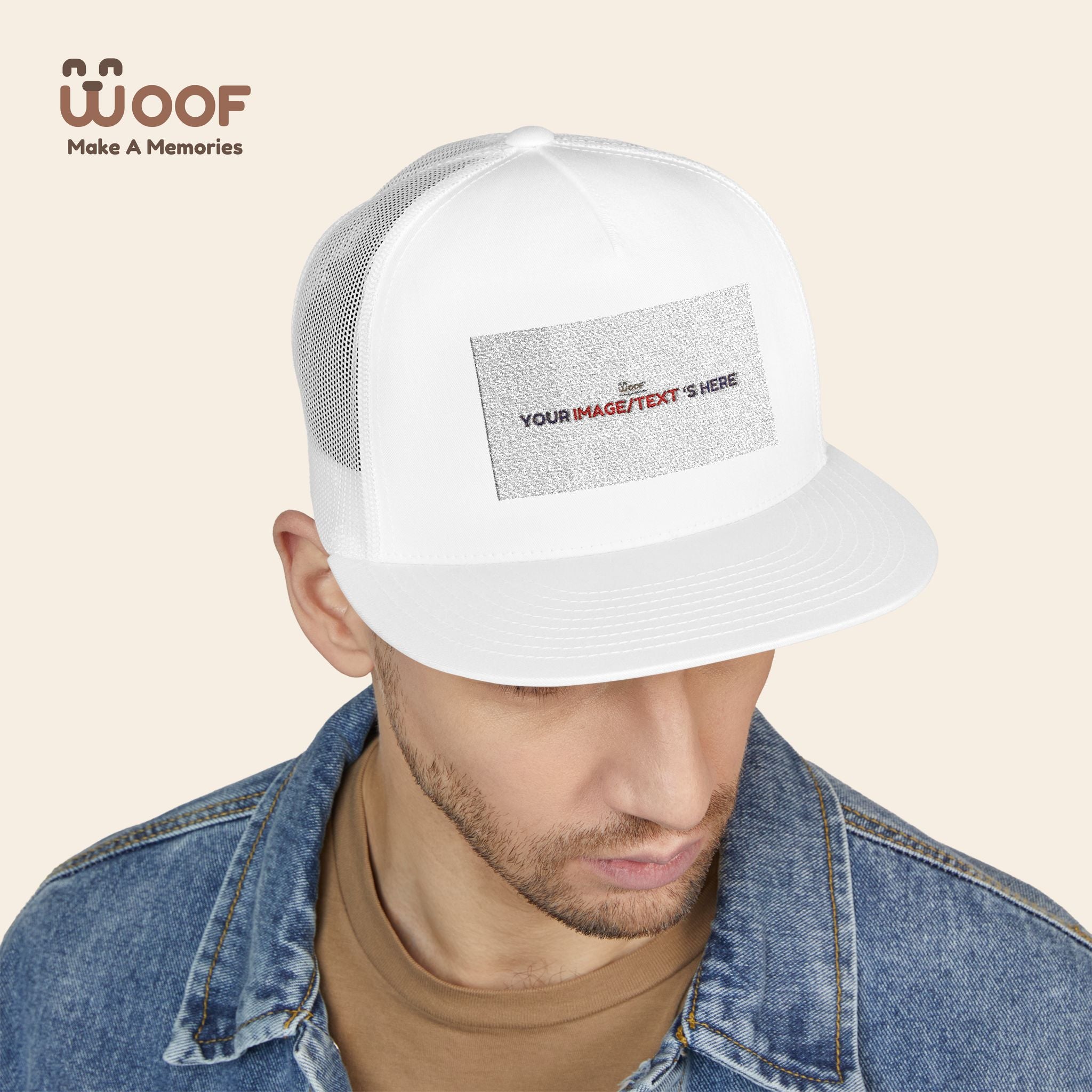 Stylish 5 Panel Trucker Cap – Custom Embroidered Hat, Perfect for Outdoor Adventures, Casual Wear, Summer Festivals, Gift Idea