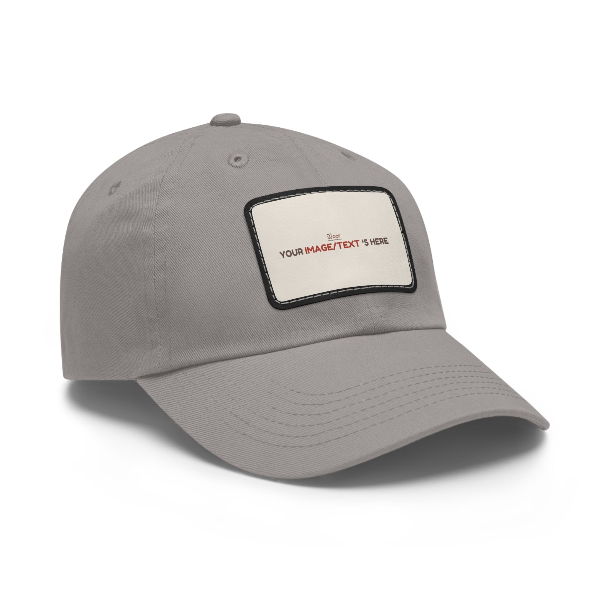 Custom Leather Patch Dad Hat, Personalized Cap, Gift for Dad, Casual Style, Outdoor Accessory, Unique Father's Day Gift