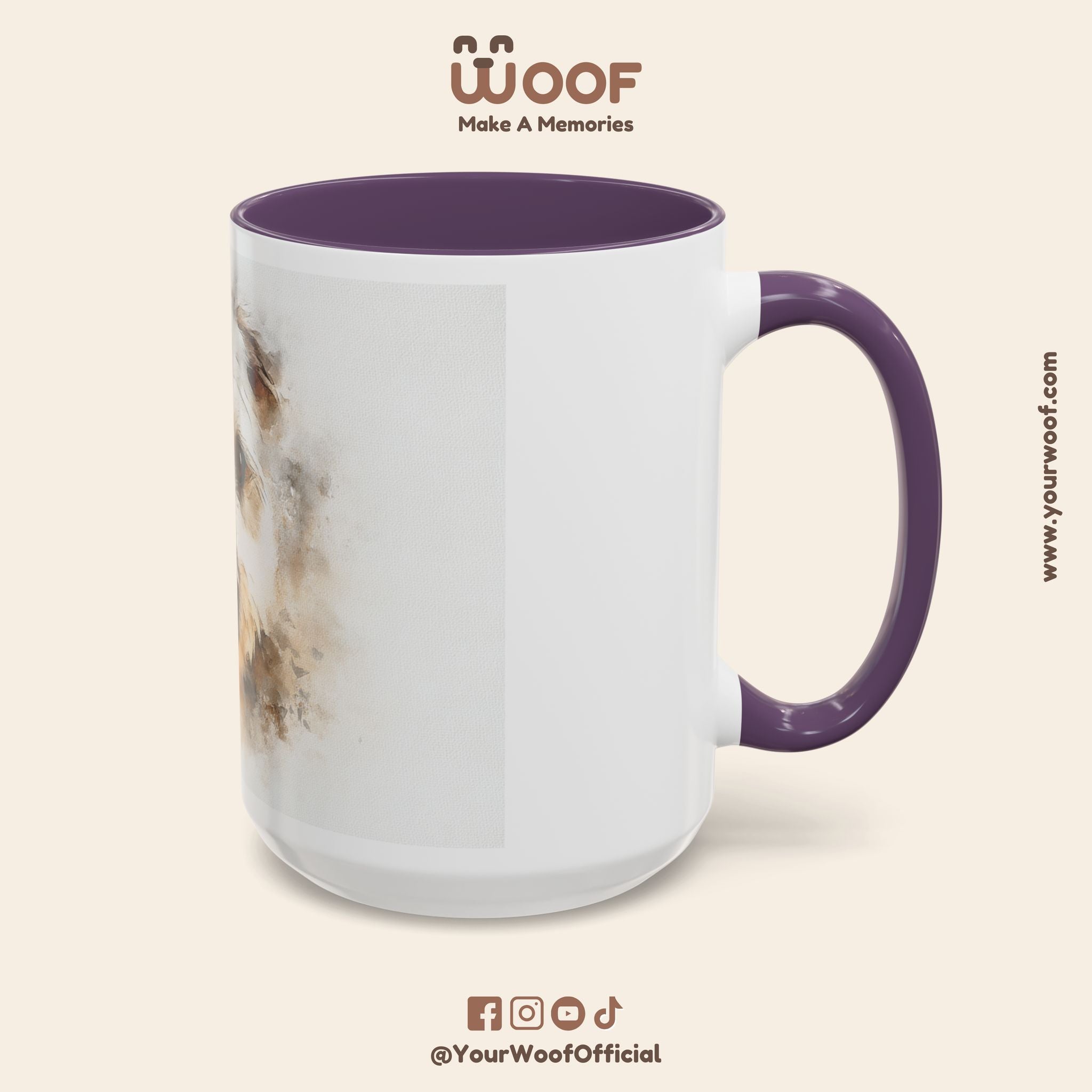 Dog Lover's Accent Coffee Mug | Perfect Gift for Pet Owners, Dog-Themed Home Decor, Birthday, Christmas, Adoption Celebration