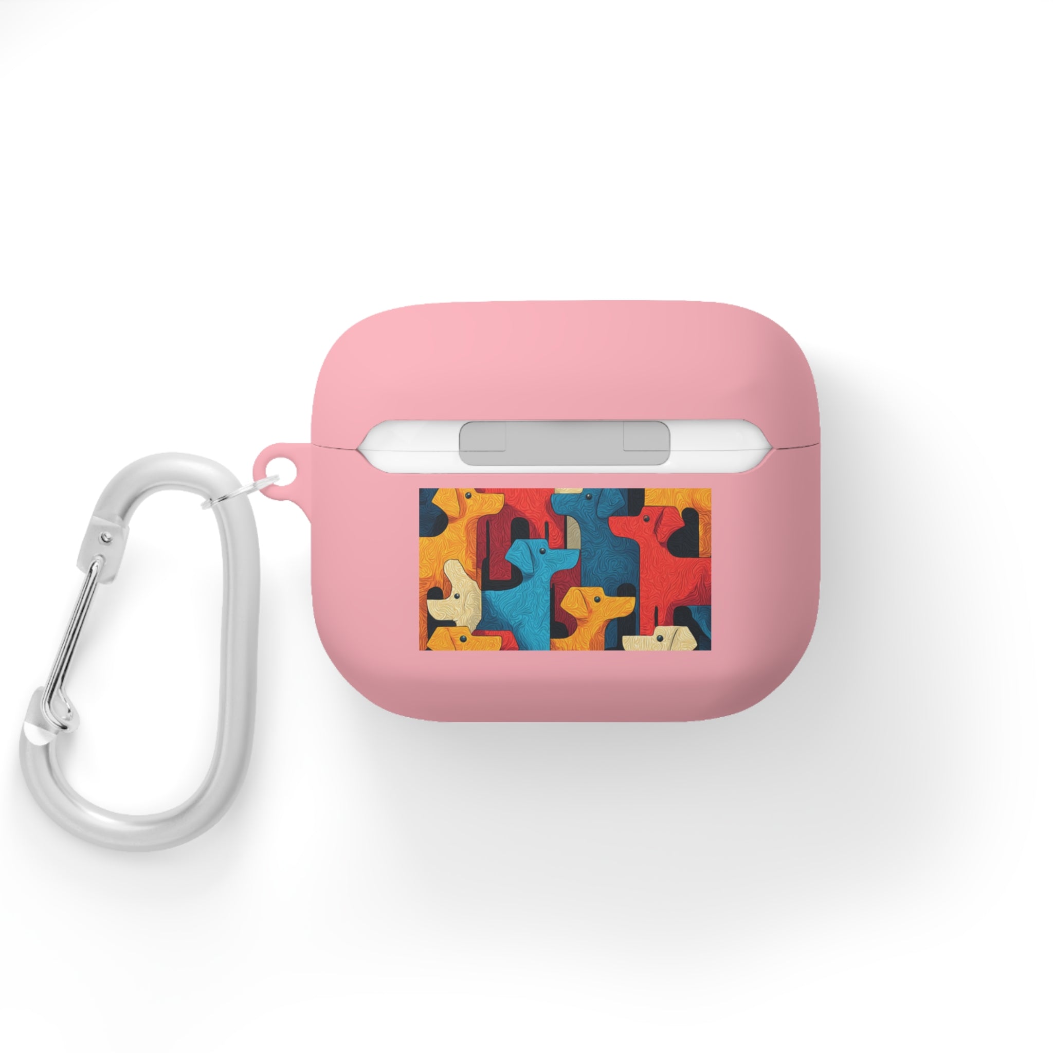 Colorful Dog Pattern AirPods Case Cover - Fun & Functional