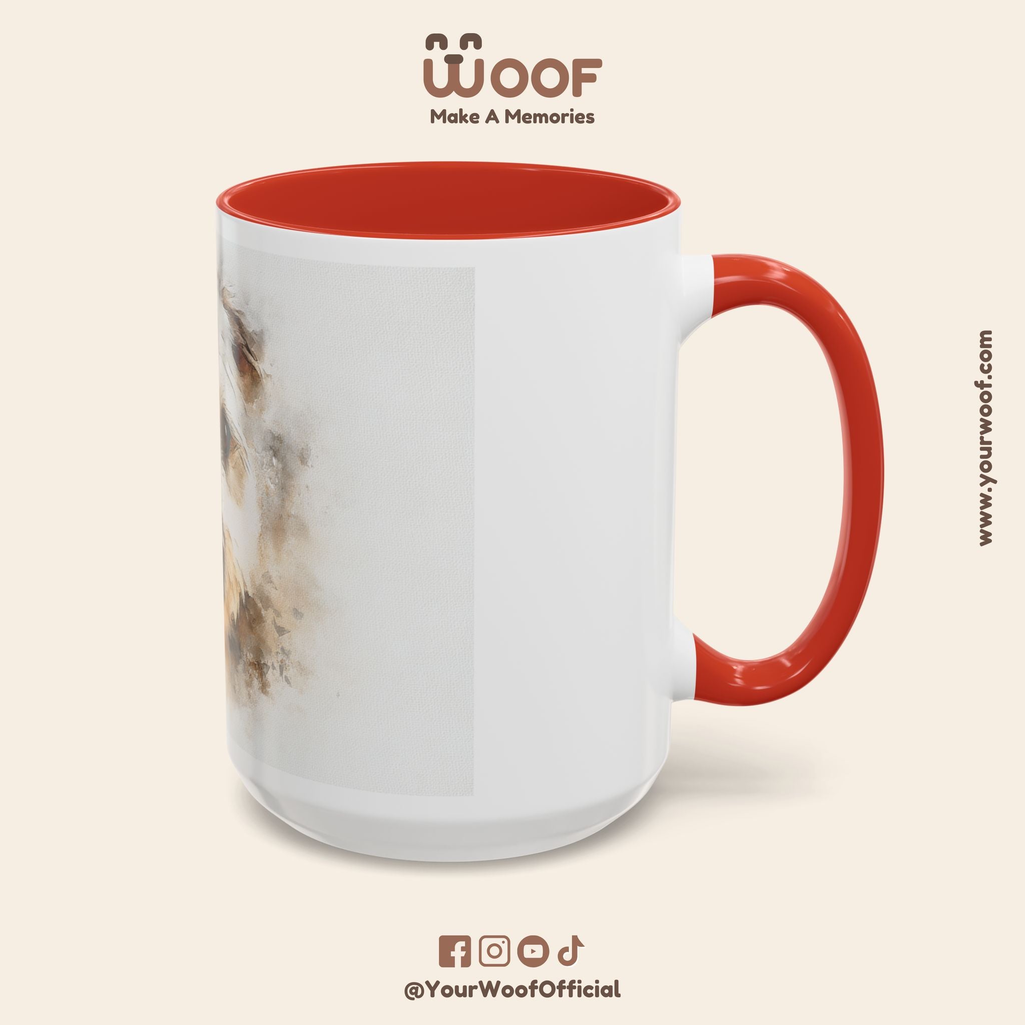 Dog Lover's Accent Coffee Mug | Perfect Gift for Pet Owners, Dog-Themed Home Decor, Birthday, Christmas, Adoption Celebration