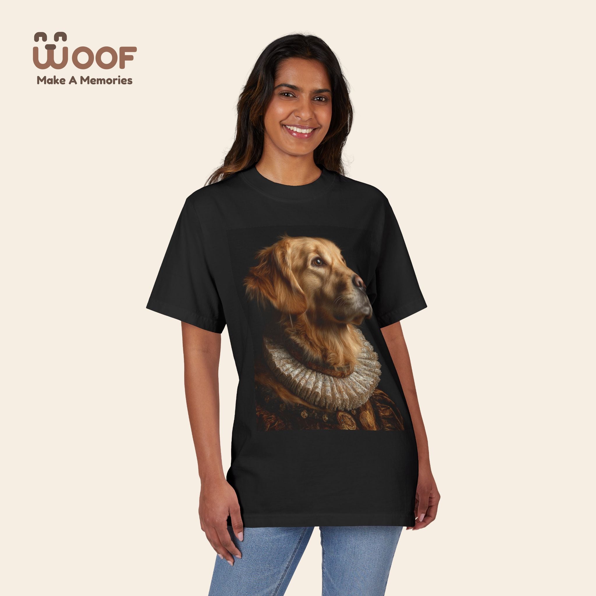 Golden Retriever Art T-Shirt - Pet Lover Gift, Dog Mom Tee, Animal Lover Apparel, Unique Dog Shirt, Unisex Casual Top