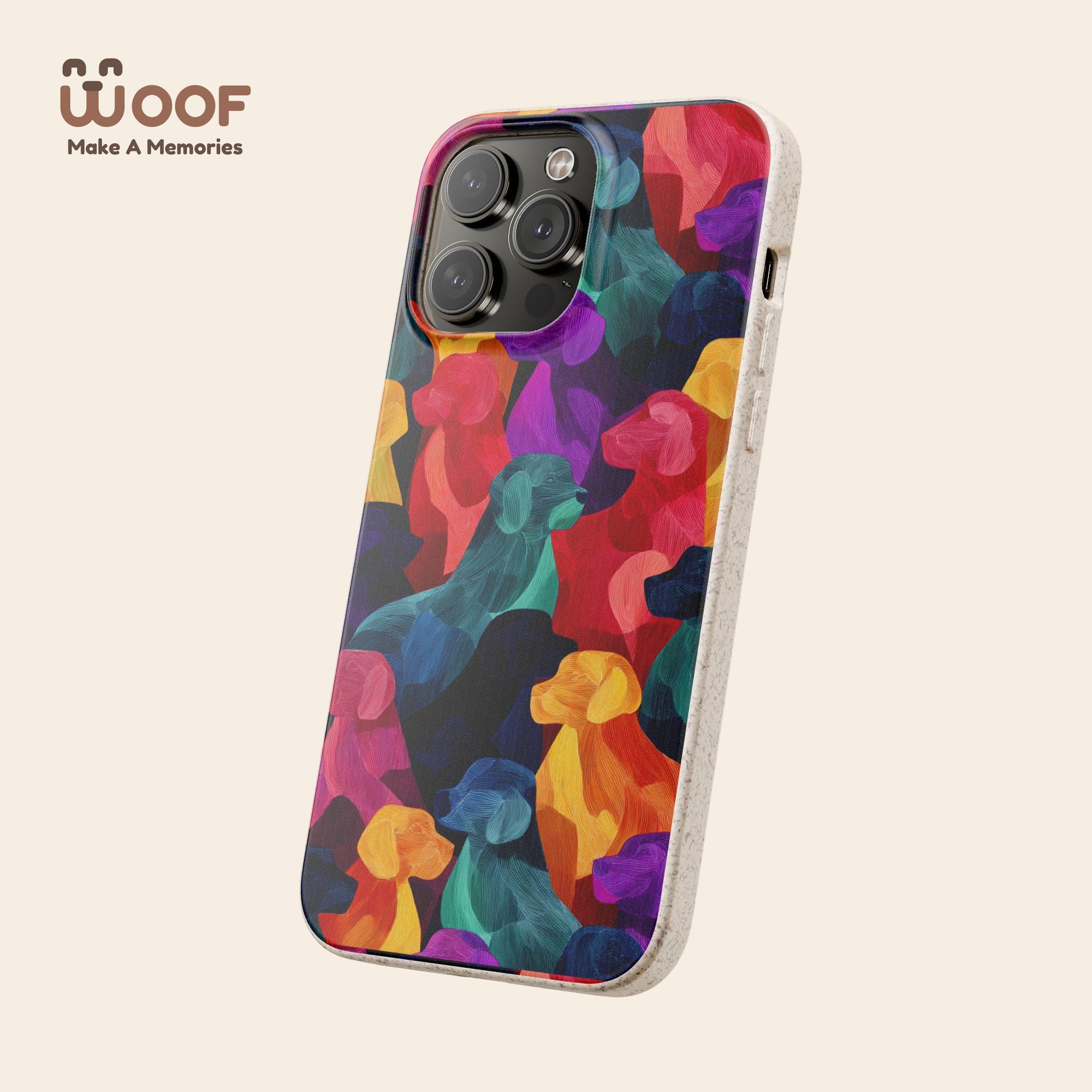 Colorful Dog-Themed Biodegradable Phone Cases, Eco-friendly Gifts for Pet Lovers, Sustainable Accessories for Everyday Use, Dog Lover [...]