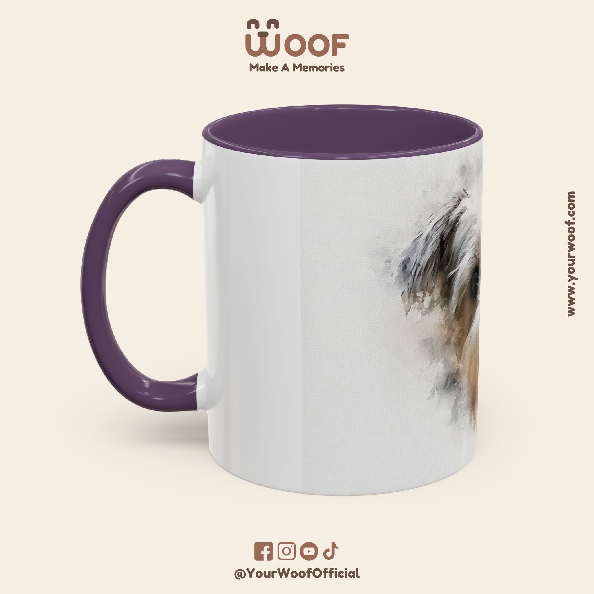 Dog Lover's Accent Coffee Mug | Perfect Gift for Pet Owners, Dog-Themed Home Decor, Birthday, Christmas, Adoption Celebration