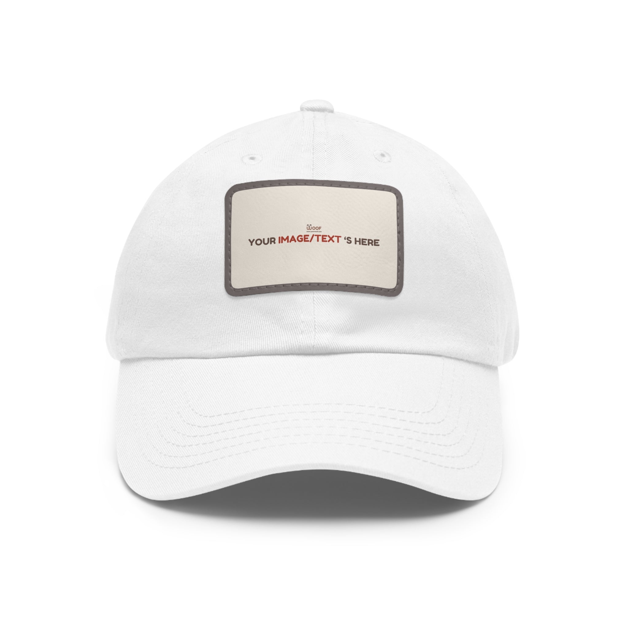 Custom Leather Patch Dad Hat, Personalized Cap, Gift for Dad, Casual Style, Outdoor Accessory, Unique Father's Day Gift