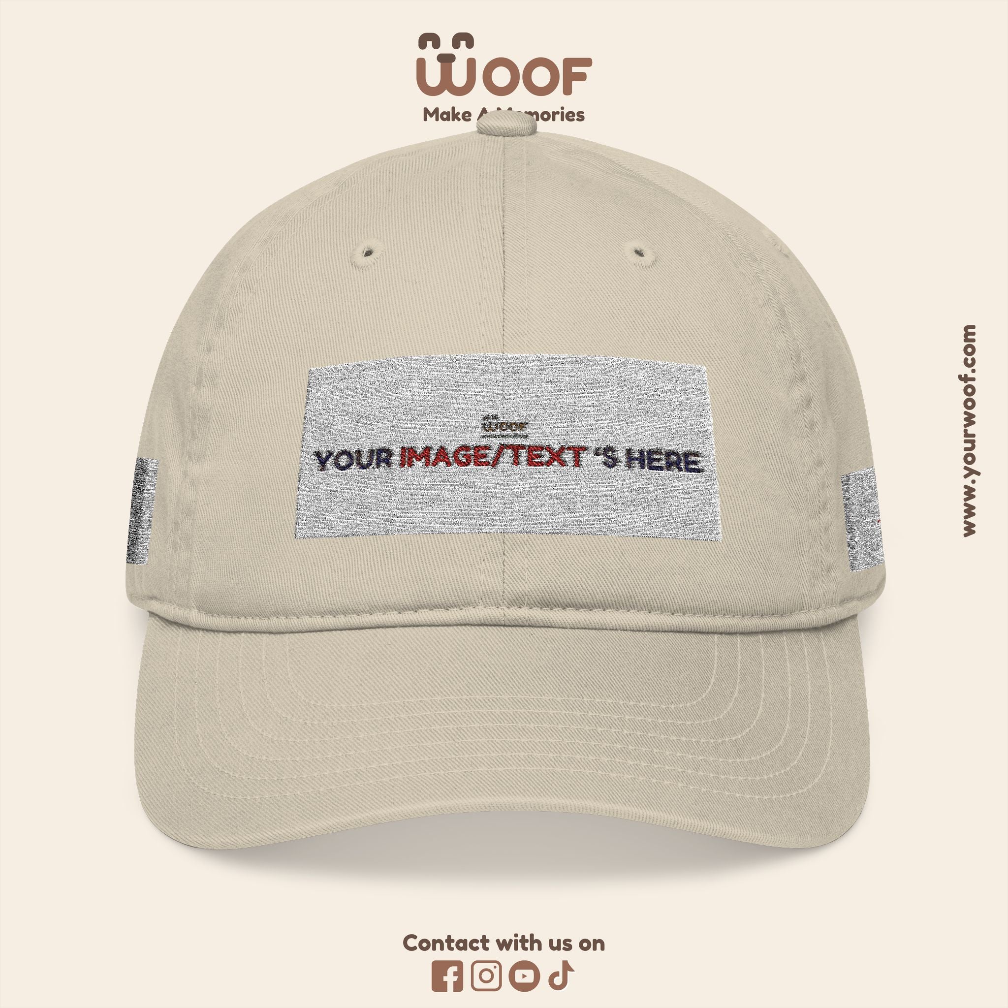 Organic Embroidered Baseball Cap, Eco-Friendly Cap for Outdoor Lovers, Customizable Gift for Birthdays, Casual Wear, Summer Style