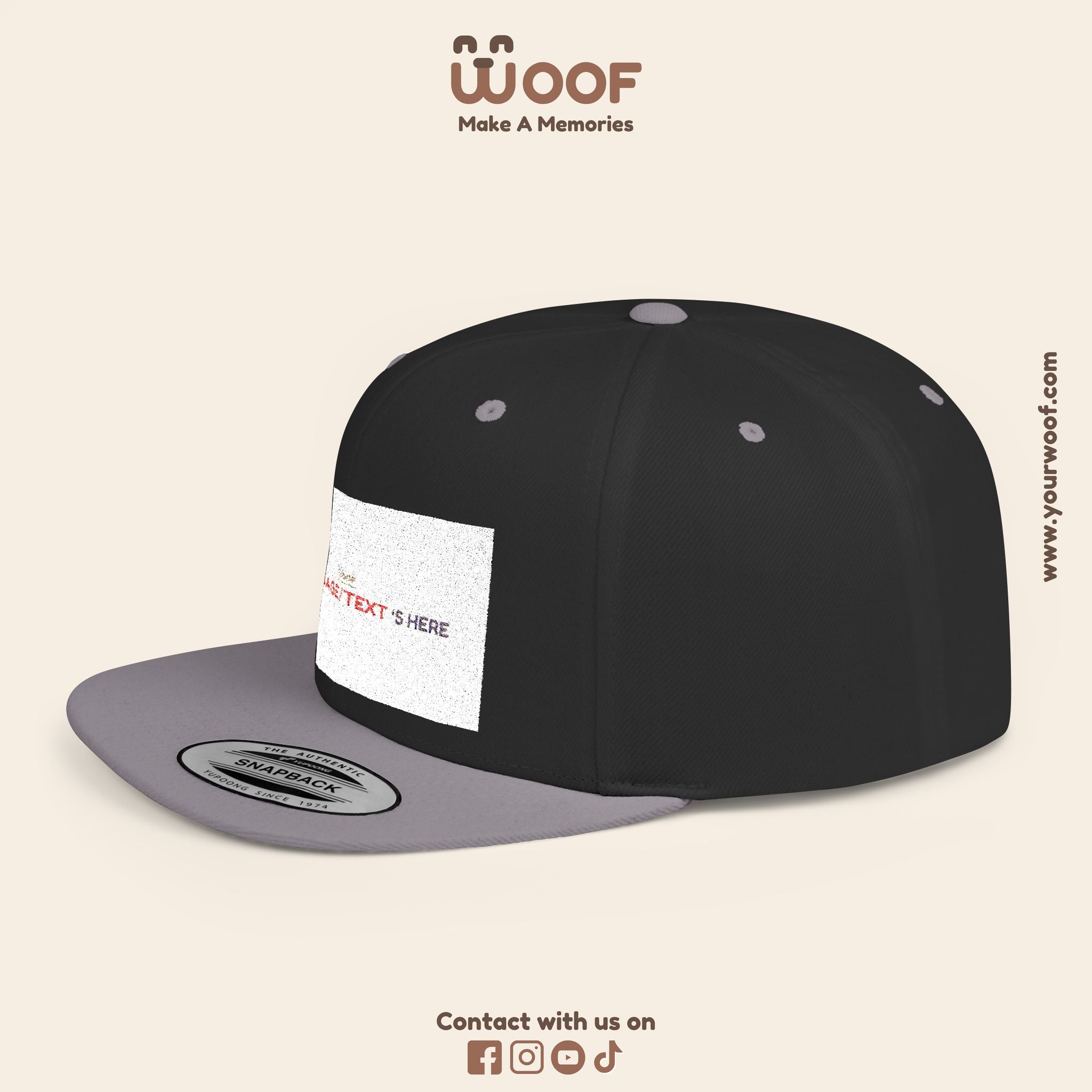 Stylish Flat Bill Snapback Hat, Custom Cap, Trendy Streetwear, Gift for Him/Her, Perfect for Events & Fashion Lovers