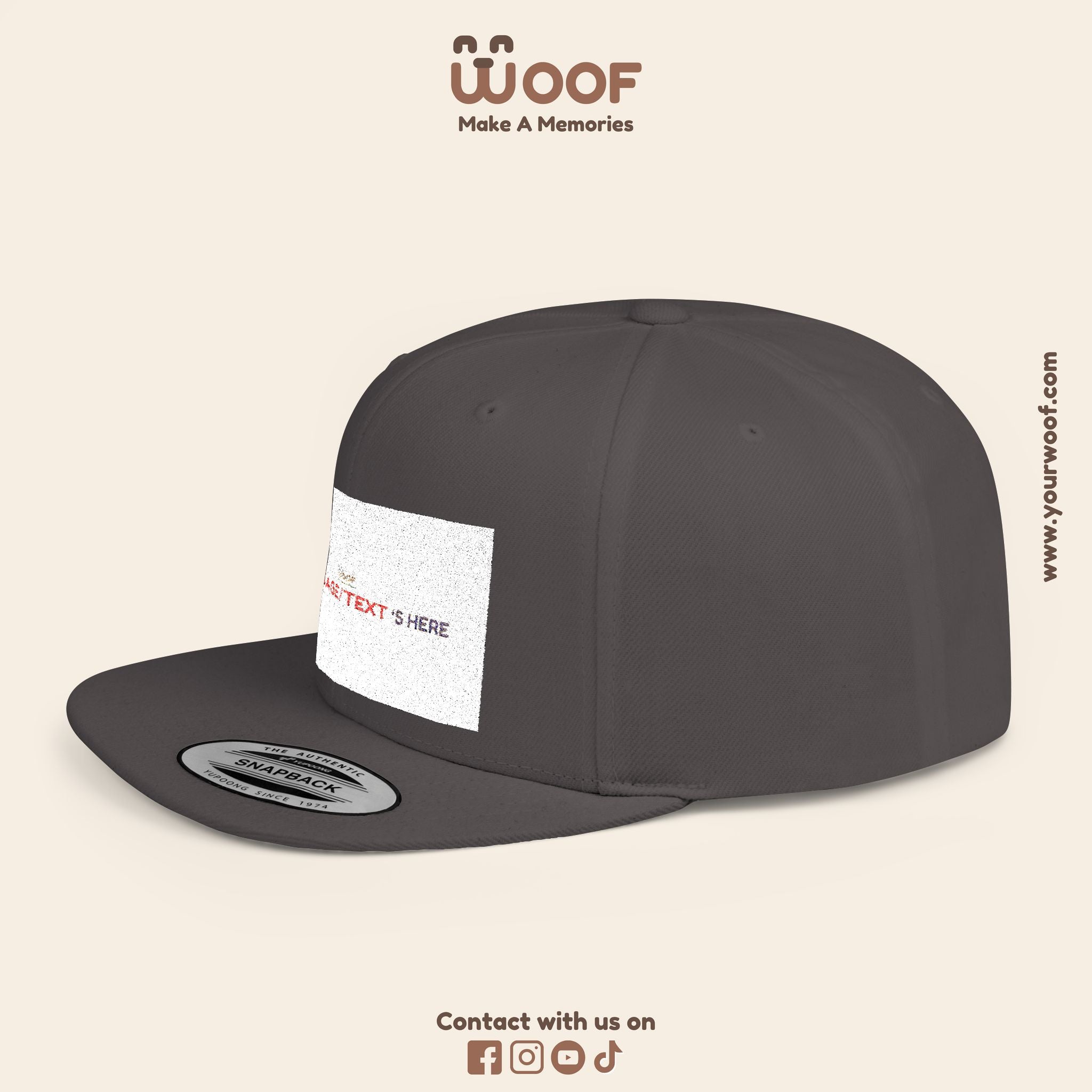 Stylish Flat Bill Snapback Hat, Custom Cap, Trendy Streetwear, Gift for Him/Her, Perfect for Events & Fashion Lovers