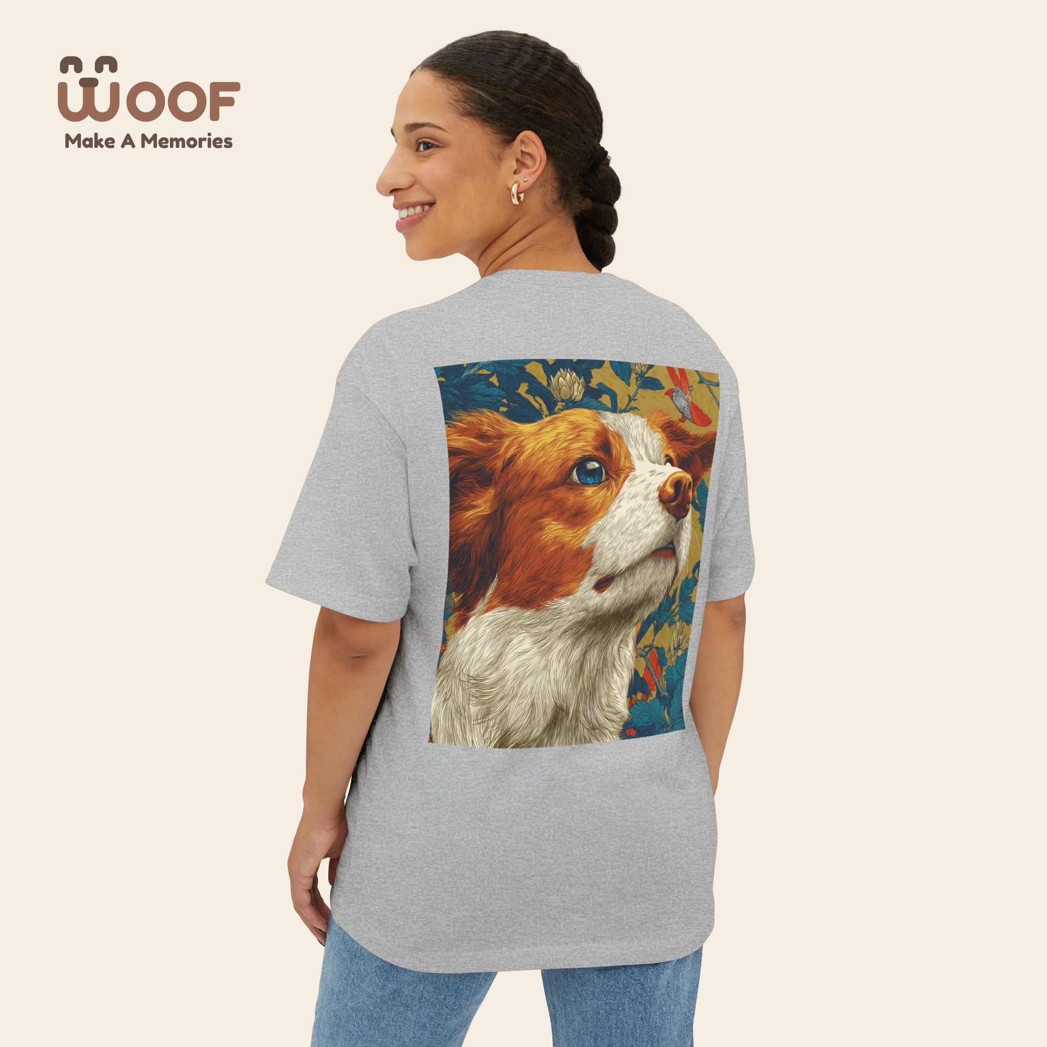 Unisex Dog Lover Tee, Boxy Pet Shirt, Oversized Animal Graphic Tee, Gift for Dog Owners, Casual Pet Apparel