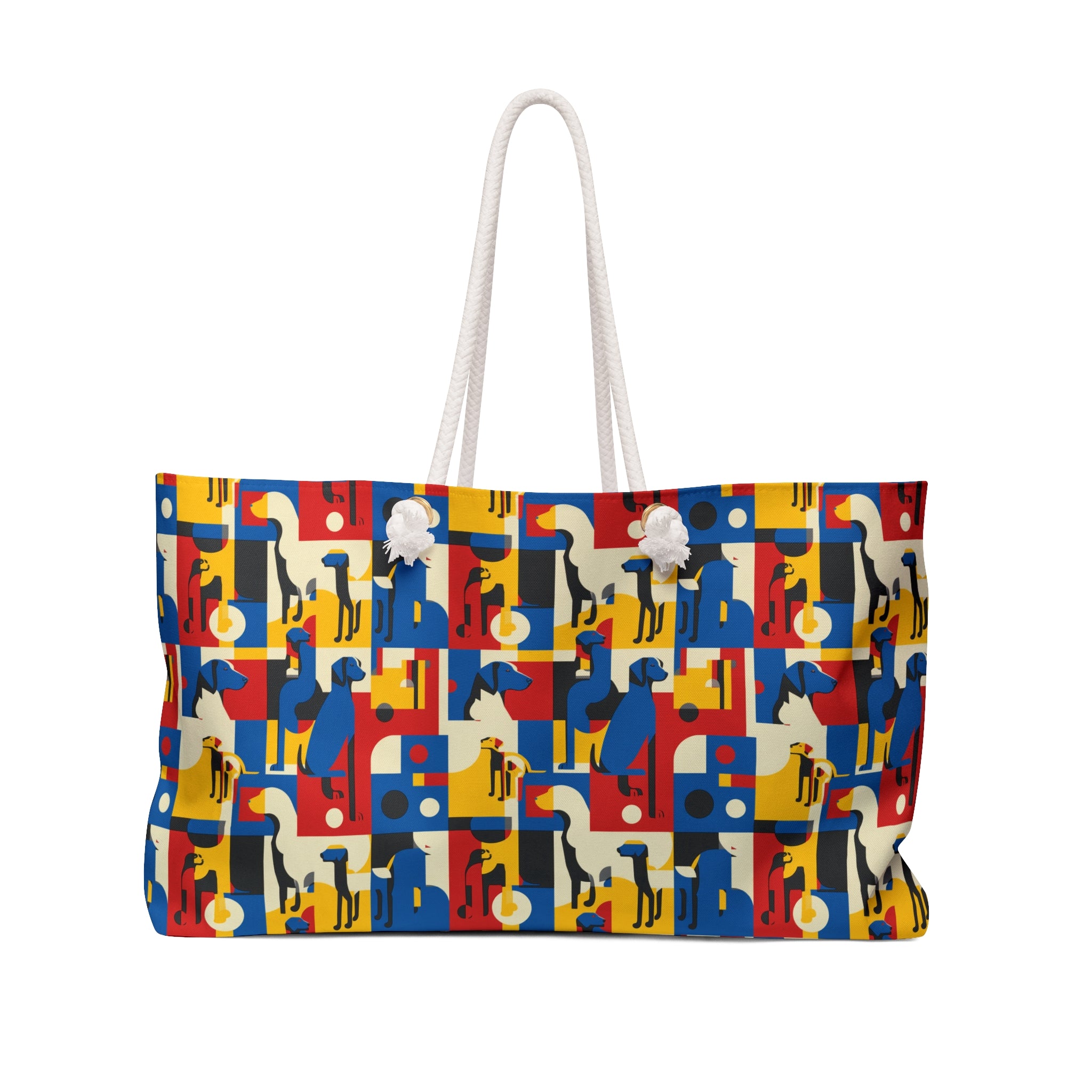 Colorful Animal Print Weekender Bag, Perfect for Travel, Beach, Gym, Gifts, Pet Lovers