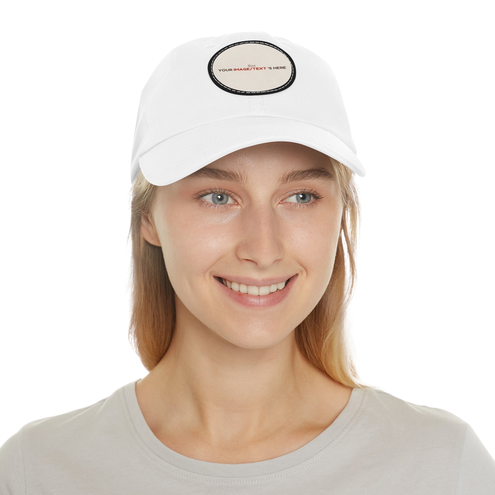 Stylish Dad Hat with Custom Leather Patch, Gifts for Dad, Casual Cap, Vintage Style Hat, Father's Day Accessories, Personalized Headwear