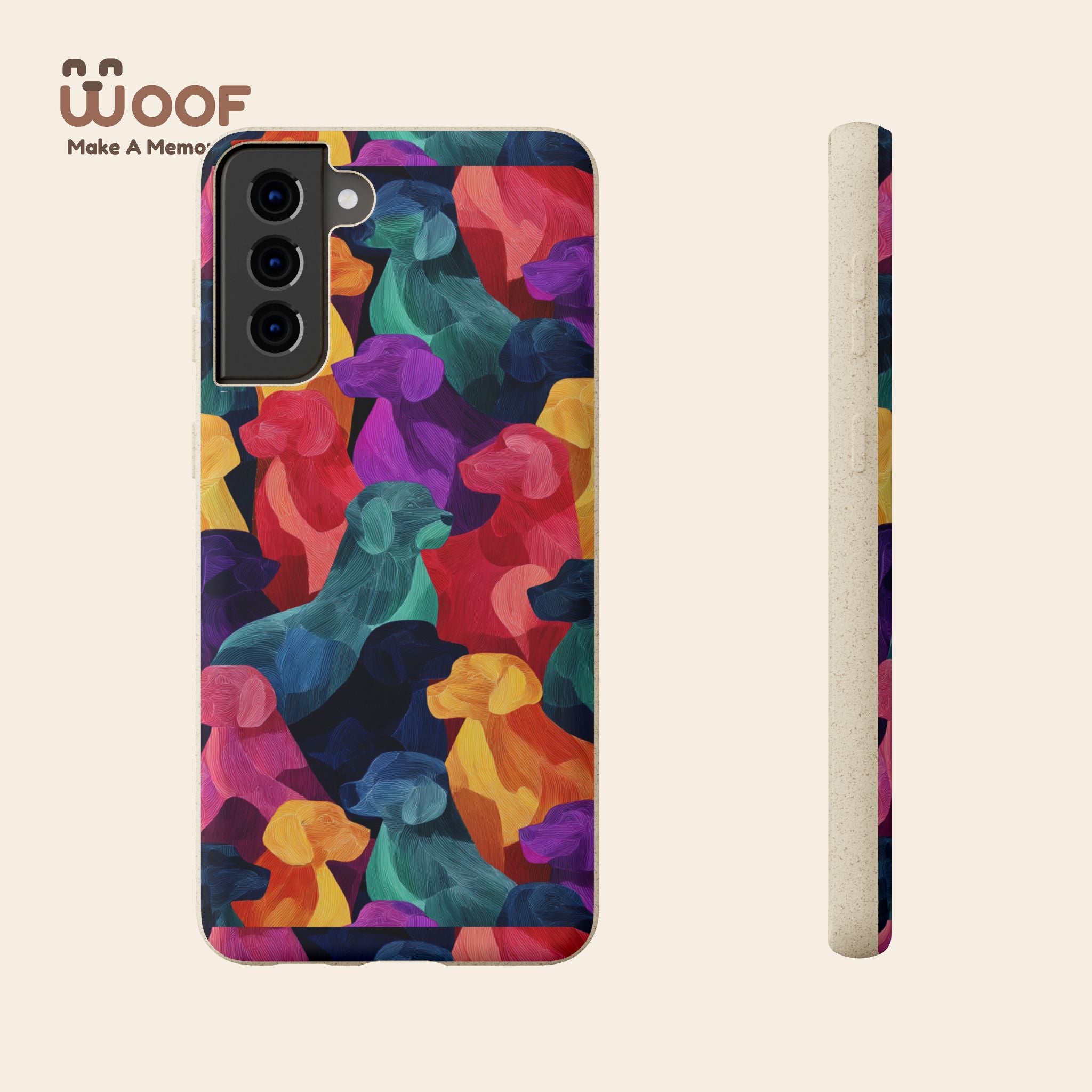 Colorful Dog-Themed Biodegradable Phone Cases, Eco-friendly Gifts for Pet Lovers, Sustainable Accessories for Everyday Use, Dog Lover [...]