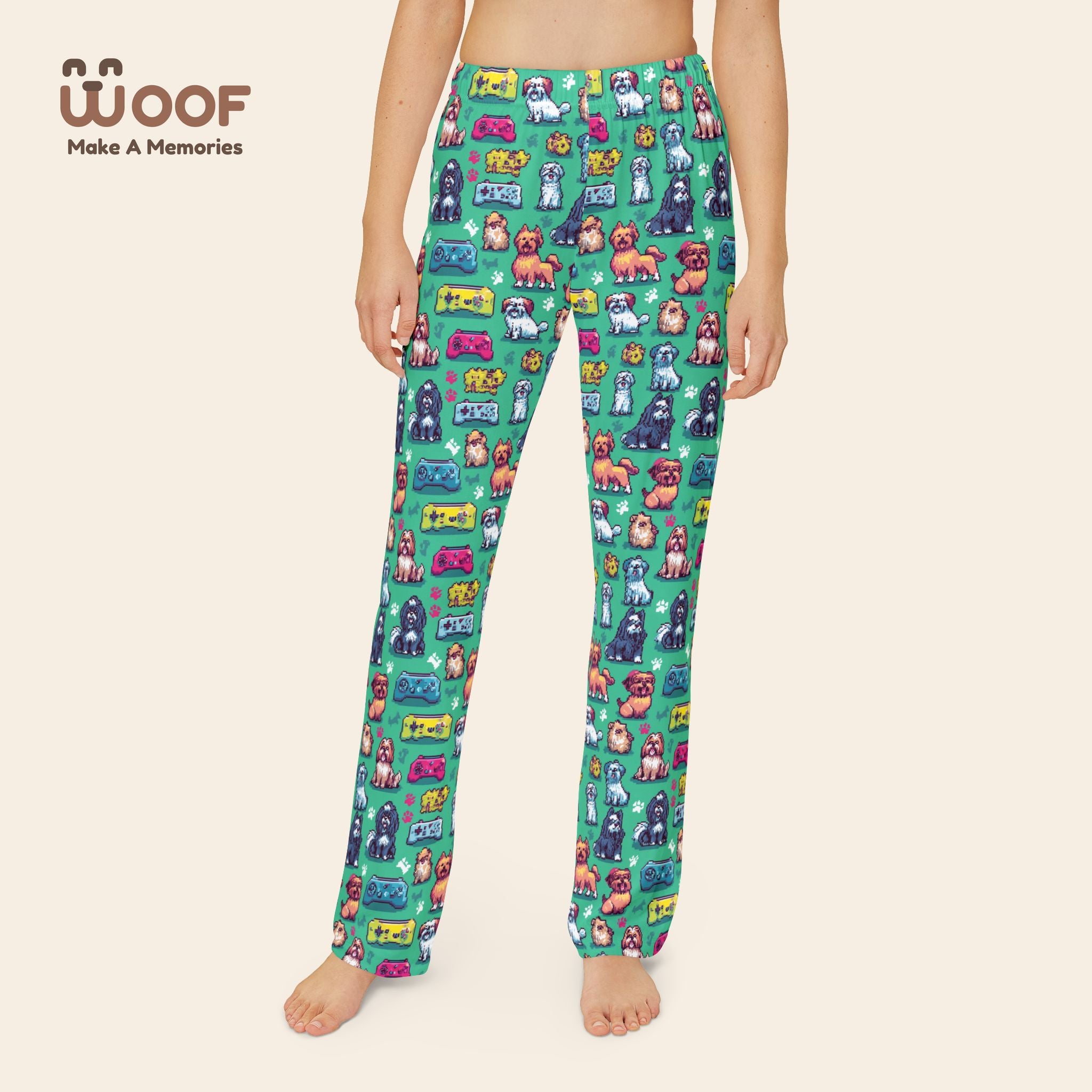 Fun Animal Print Kids Lounge Pants, Comfy Pajama Bottoms, Playful Sleepwear, Colorful Kids Loungewear, Gift for Kids
