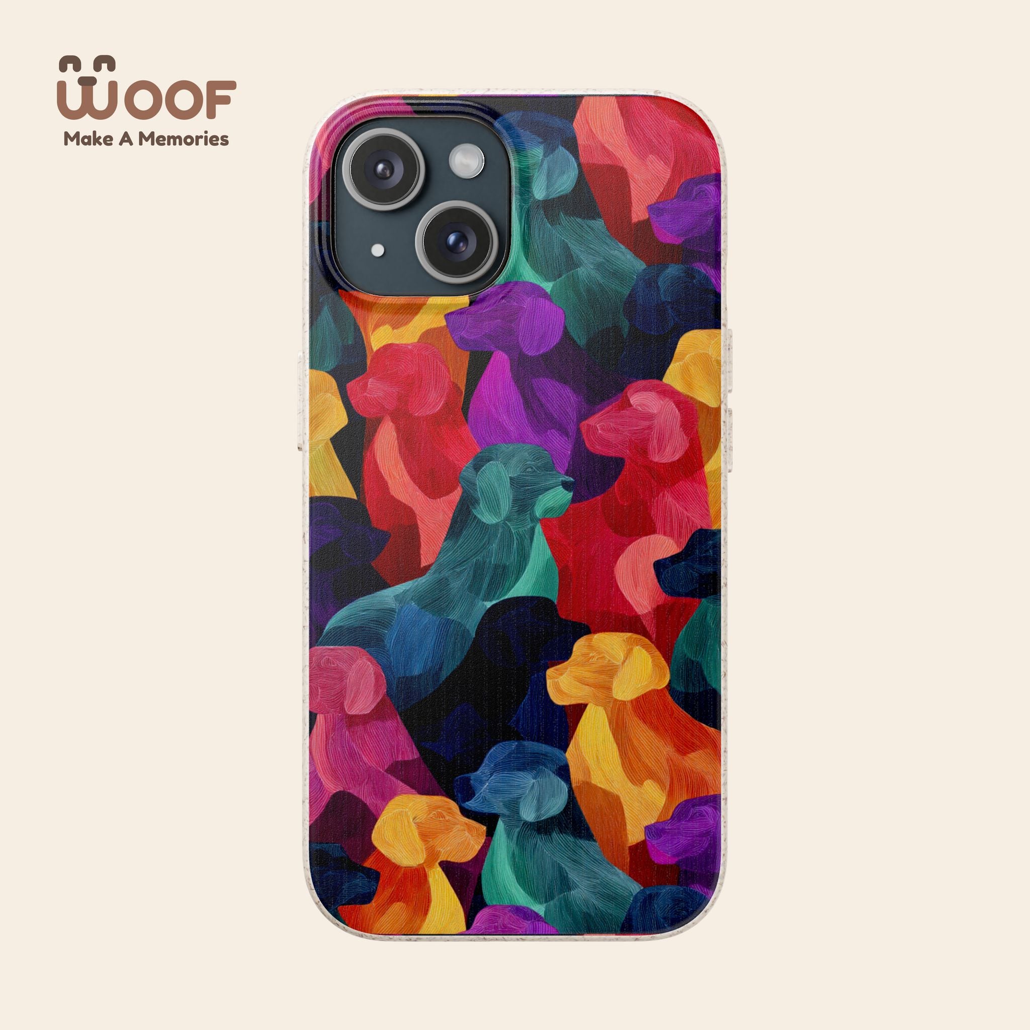 Colorful Dog-Themed Biodegradable Phone Cases, Eco-friendly Gifts for Pet Lovers, Sustainable Accessories for Everyday Use, Dog Lover [...]