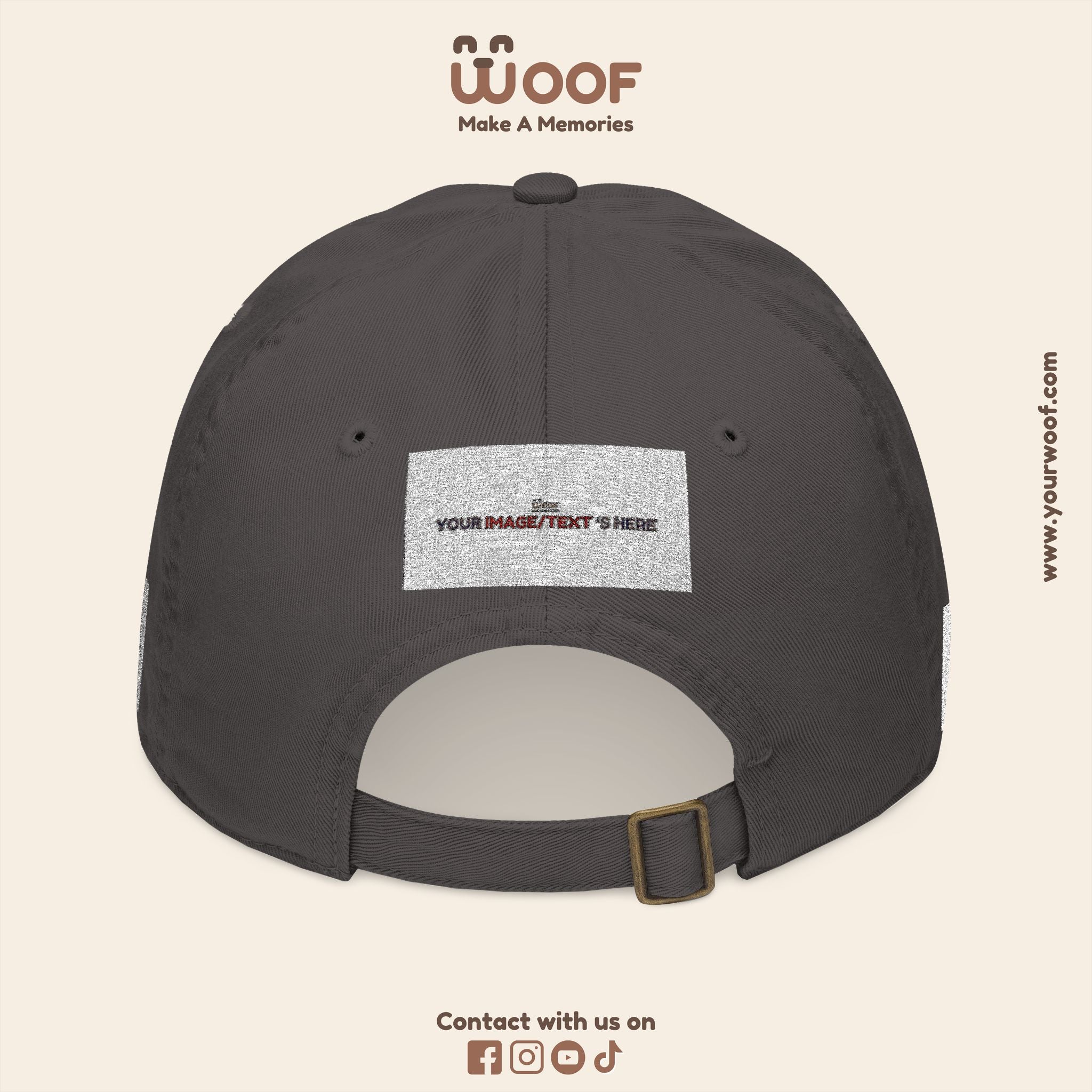 Organic Embroidered Baseball Cap, Eco-Friendly Cap for Outdoor Lovers, Customizable Gift for Birthdays, Casual Wear, Summer Style