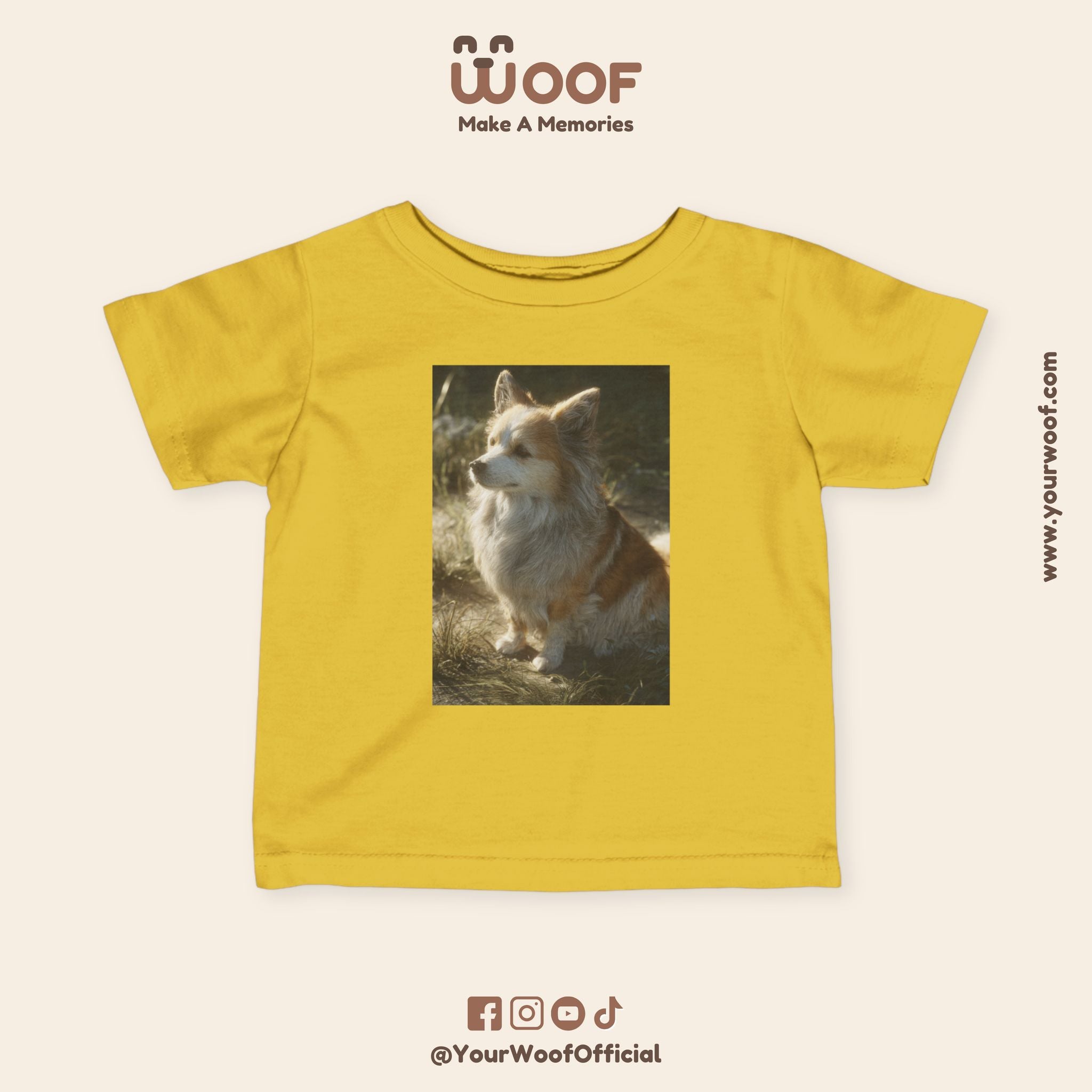 Cute Corgi Baby T-Shirt, Toddler Tee, Infant Jersey Shirt, Dog Lover Gift, Kids Apparel, Pet-Themed Clothing