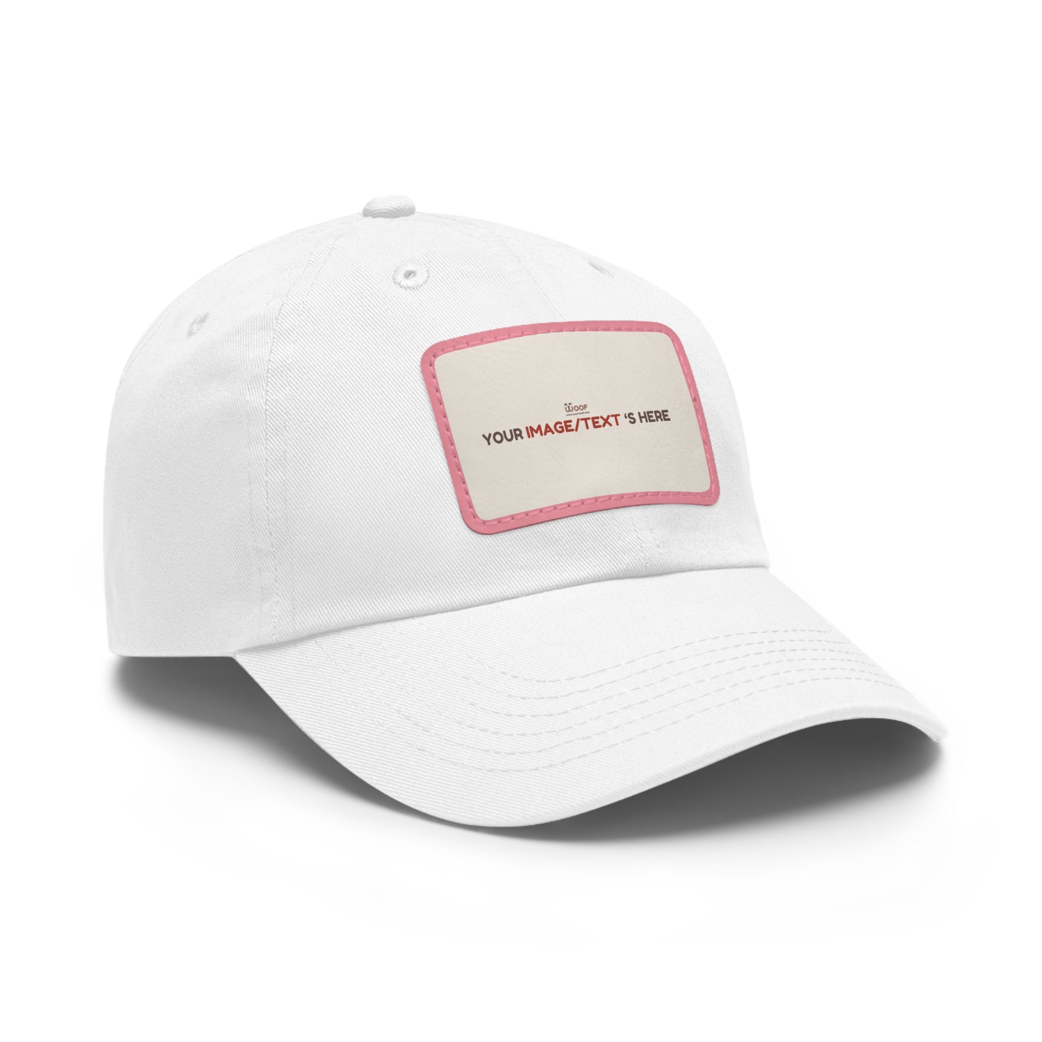 Custom Leather Patch Dad Hat, Personalized Cap, Gift for Dad, Casual Style, Outdoor Accessory, Unique Father's Day Gift
