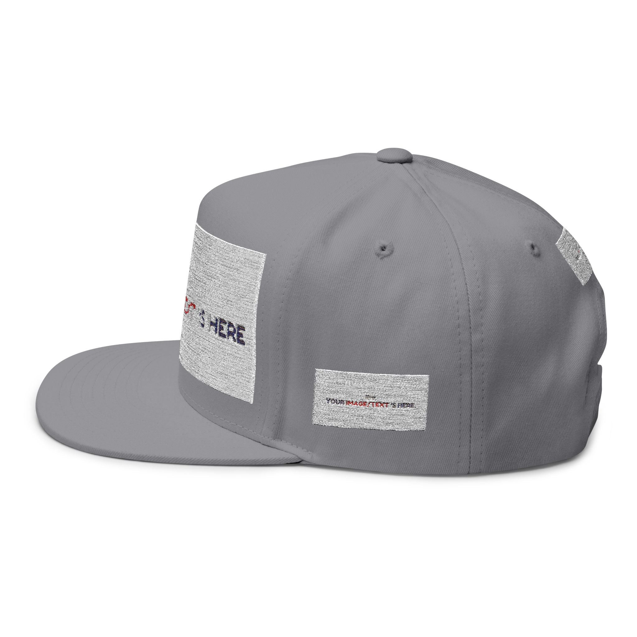 Custom Embroidered Flat Bill Cap | Personalize Your Style | Perfect Gift for Holidays, Sports, and Events | Stylish Headwear