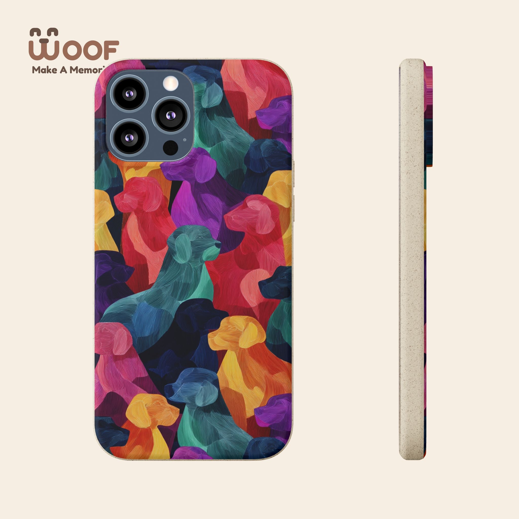 Colorful Dog-Themed Biodegradable Phone Cases, Eco-friendly Gifts for Pet Lovers, Sustainable Accessories for Everyday Use, Dog Lover [...]