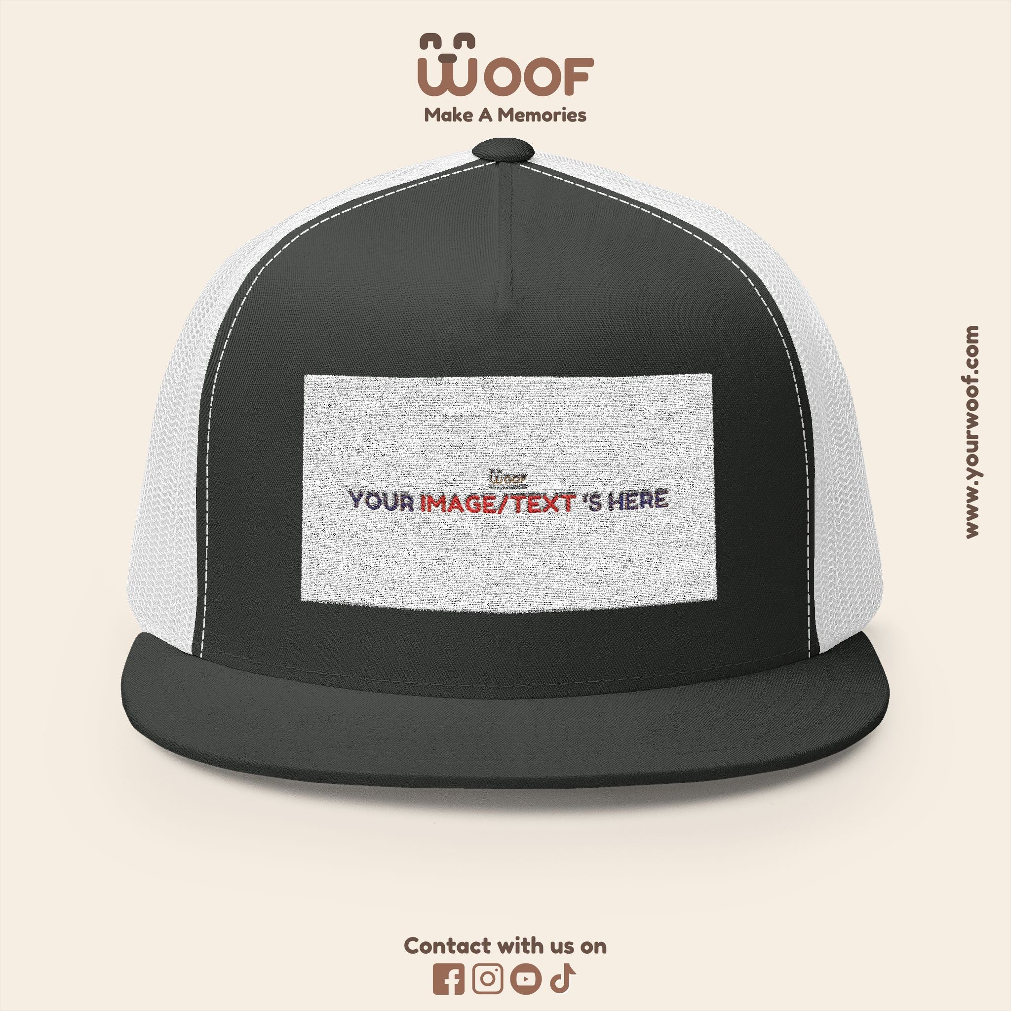 Stylish 5 Panel Trucker Cap – Custom Embroidered Hat, Perfect for Outdoor Adventures, Casual Wear, Summer Festivals, Gift Idea