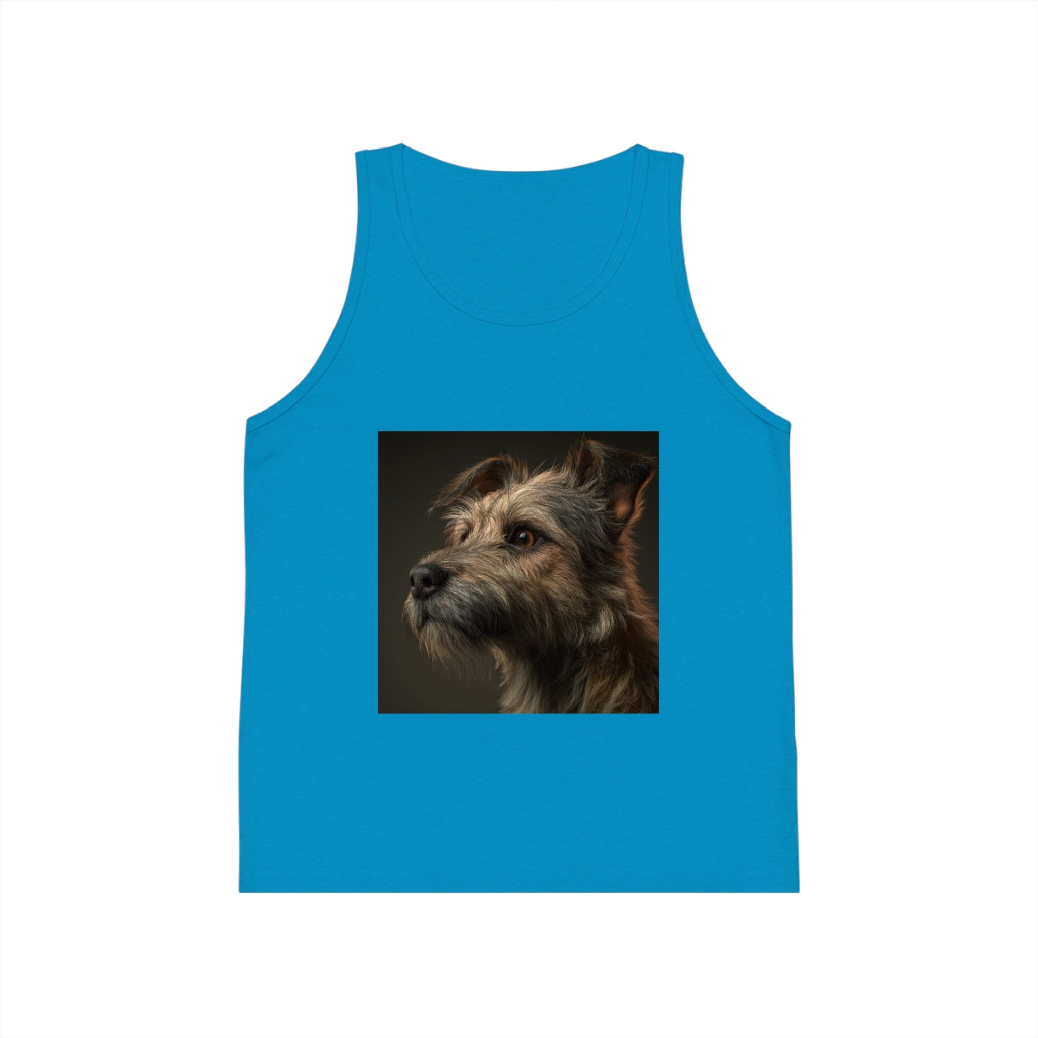 Dog Portrait Kid's Jersey Tank Top - Perfect Gift for Pet Lovers, Summer Wear, Dog Lovers Gift, Kid's Casual Wear, Birthday Gifts
