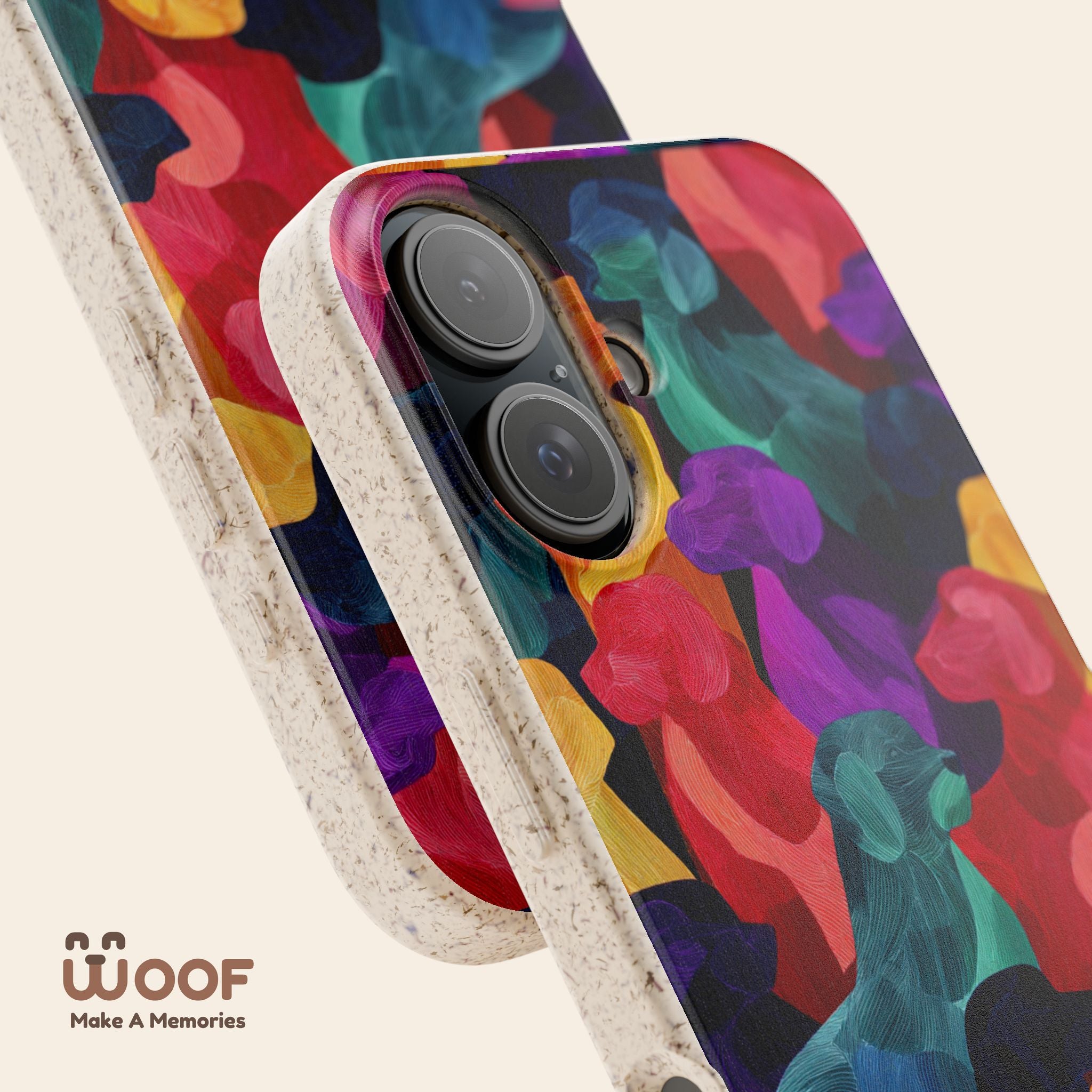 Colorful Dog-Themed Biodegradable Phone Cases, Eco-friendly Gifts for Pet Lovers, Sustainable Accessories for Everyday Use, Dog Lover [...]