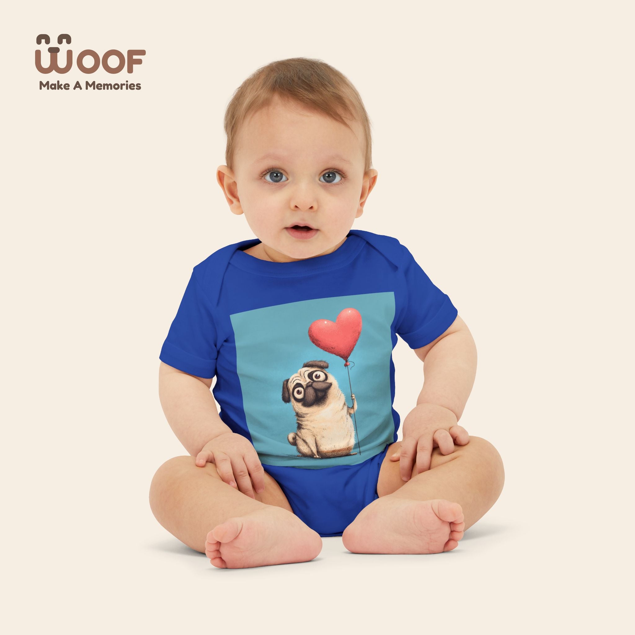 Adorable Pug Love Infant One Piece, Baby Bodysuit, Cute Baby Gifts, Dog Lover Outfit, Newborn Clothes, Valentine's Day Gift