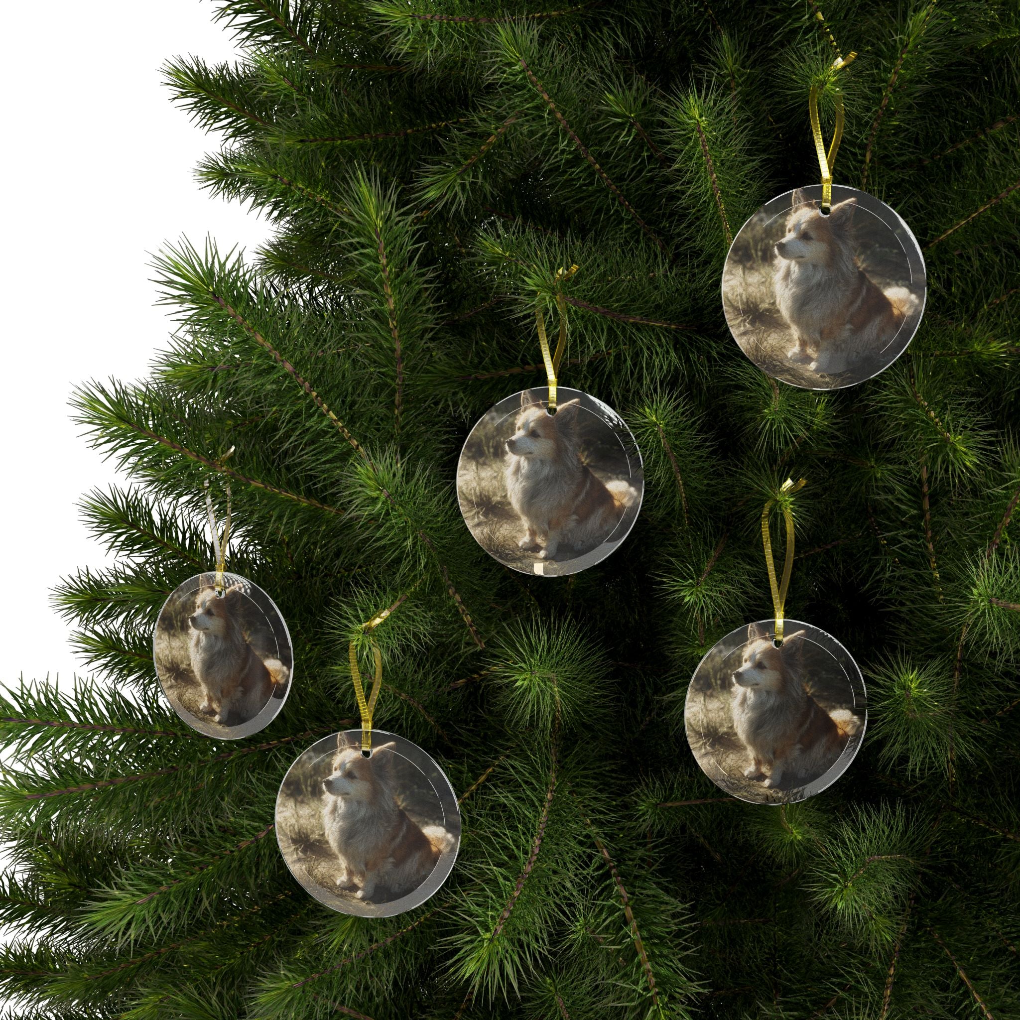 Personalized Dog Glass Ornaments, Pet Memorials, Holiday Decorations, Unique Gifts for Dog Lovers, Custom Keepsakes, Seasonal Home Decor
