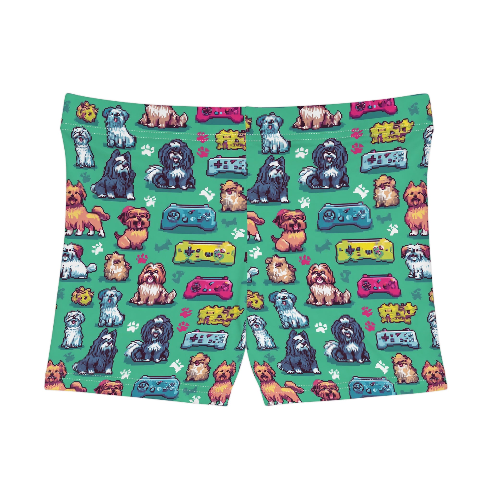 Playful Dog Print Women's Shorts, Dog Lover Gift, Cute AOP Shorts, Casual Loungewear, Summer Essentials, Pet-Themed Apparel