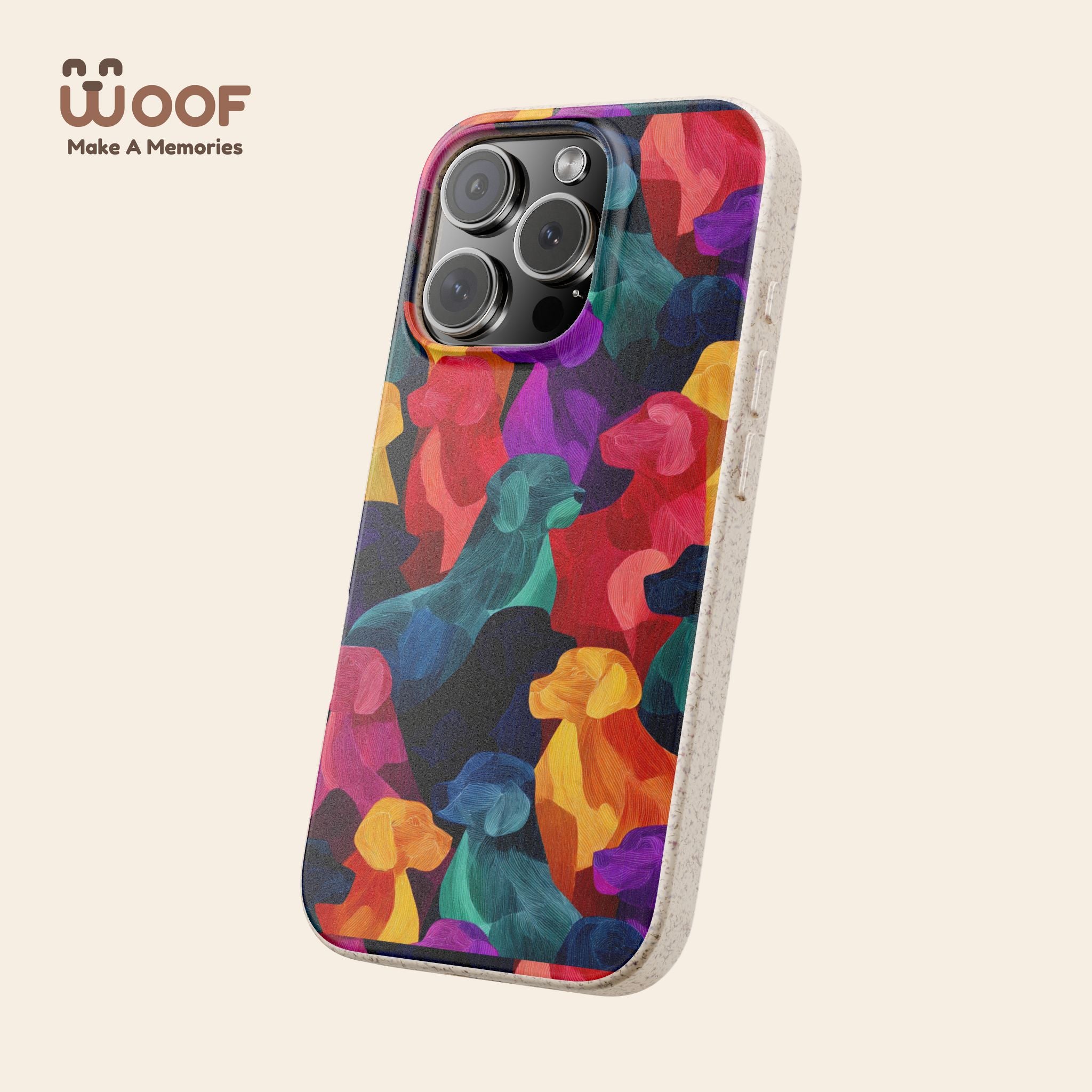 Colorful Dog-Themed Biodegradable Phone Cases, Eco-friendly Gifts for Pet Lovers, Sustainable Accessories for Everyday Use, Dog Lover [...]
