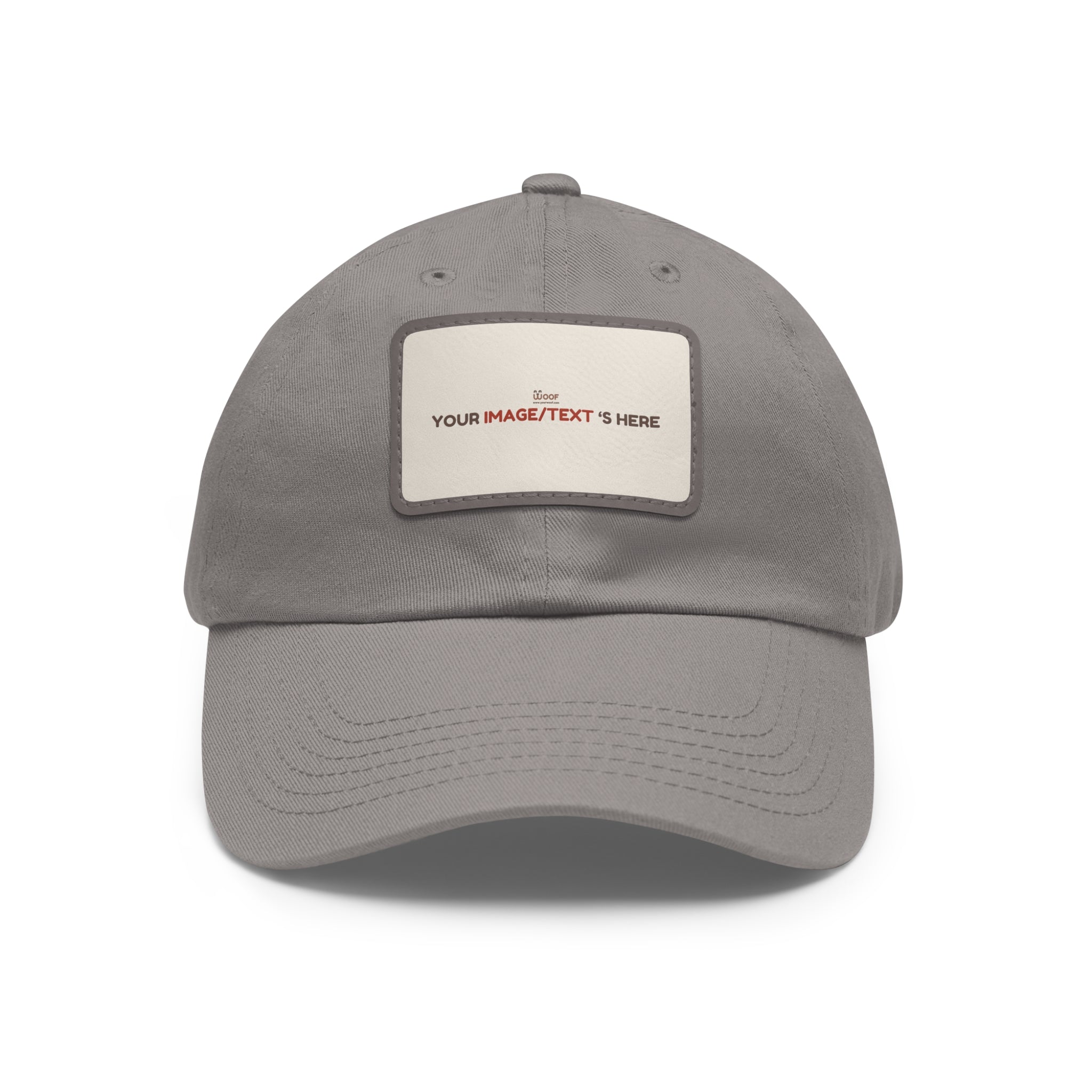 Custom Leather Patch Dad Hat, Personalized Cap, Gift for Dad, Casual Style, Outdoor Accessory, Unique Father's Day Gift
