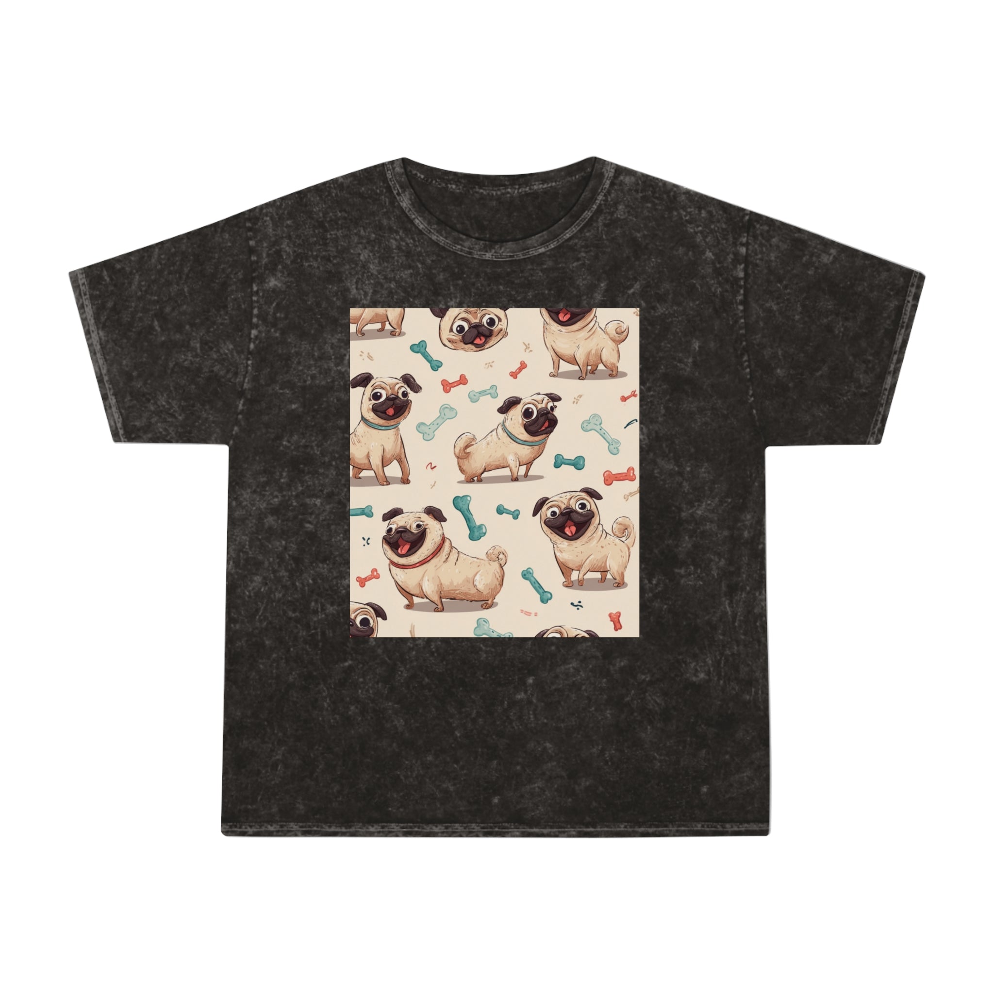 Cute Pug Graphic Tee for Dog Lovers, Casual Summer Shirt, Gift for Pet Owners, Unisex Vintage Style, Animal Print T-Shirt