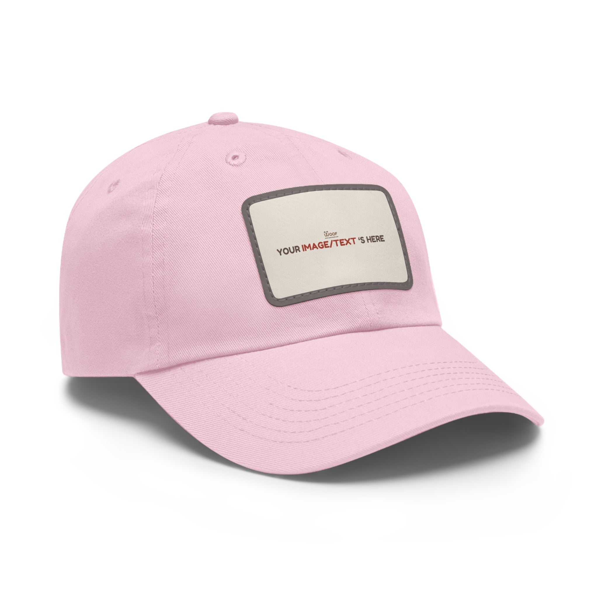 Custom Leather Patch Dad Hat, Personalized Cap, Gift for Dad, Casual Style, Outdoor Accessory, Unique Father's Day Gift