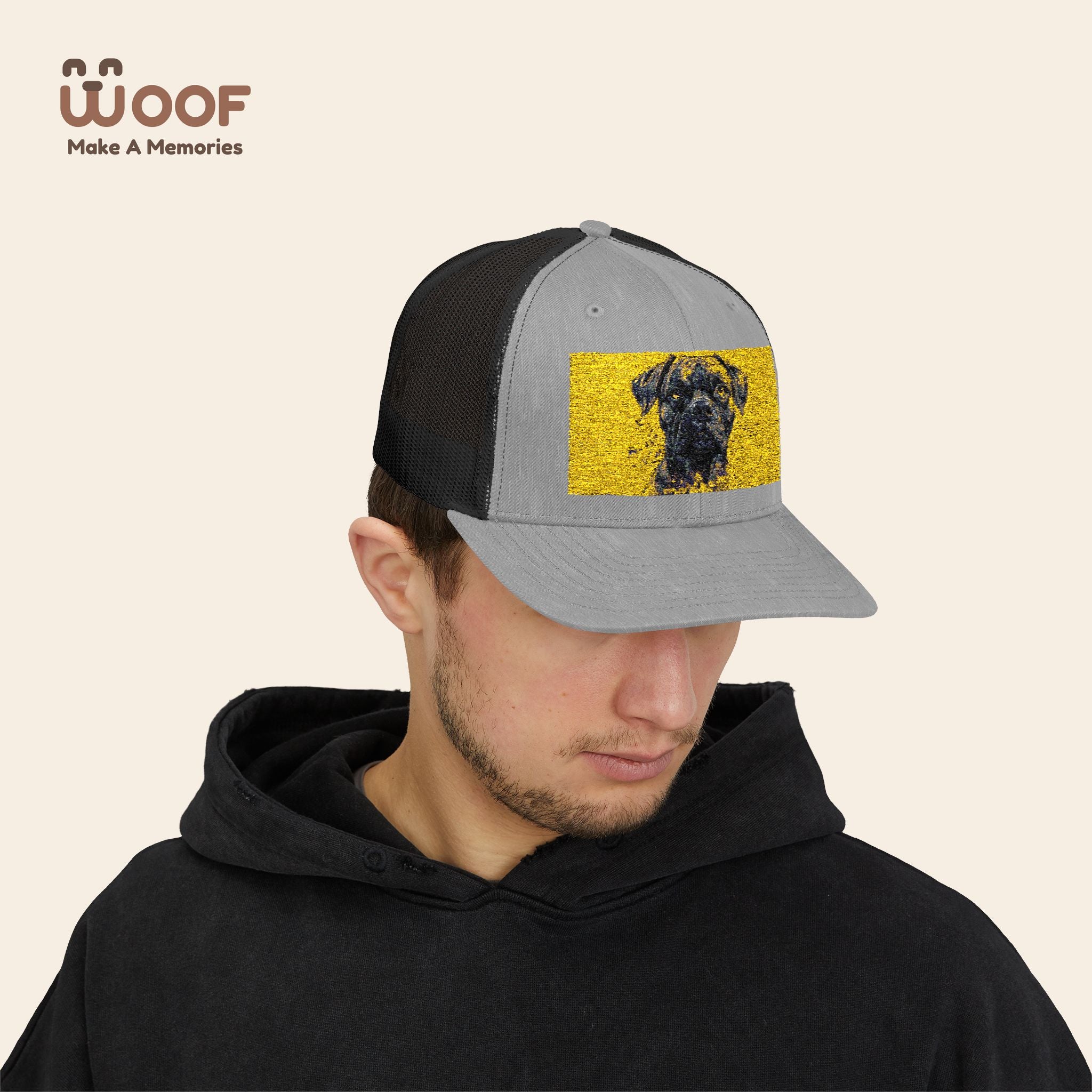 Personalized Dog Lover Snapback Cap, Adjustable Trucker Hat, Gift for Dog Owners, Pet Memory Cap, Fun Customizable Hat