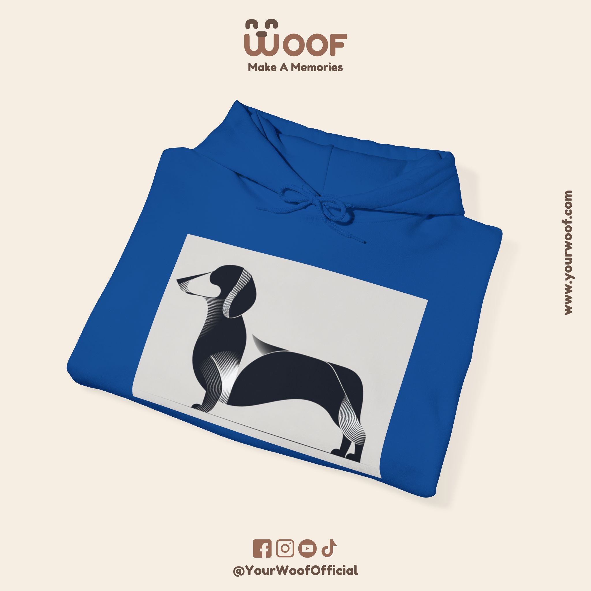 Dachshund Love Unisex Hoodie - Cozy Dog Lover Sweatshirt