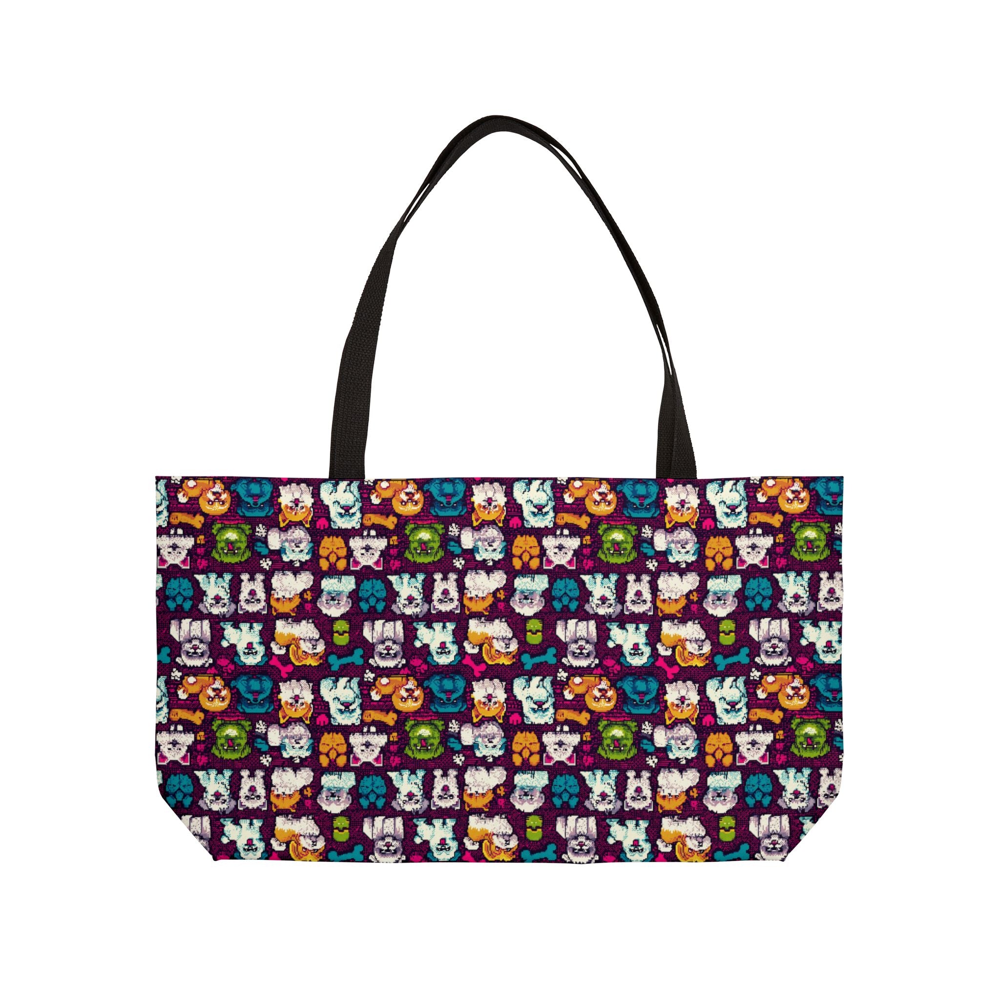 Whimsical Animal Weekender Tote Bag, Cute Travel Bag, Colorful Beach Tote, Fun Gym Bag, Animal Lover Gift, Unique Shopping Tote