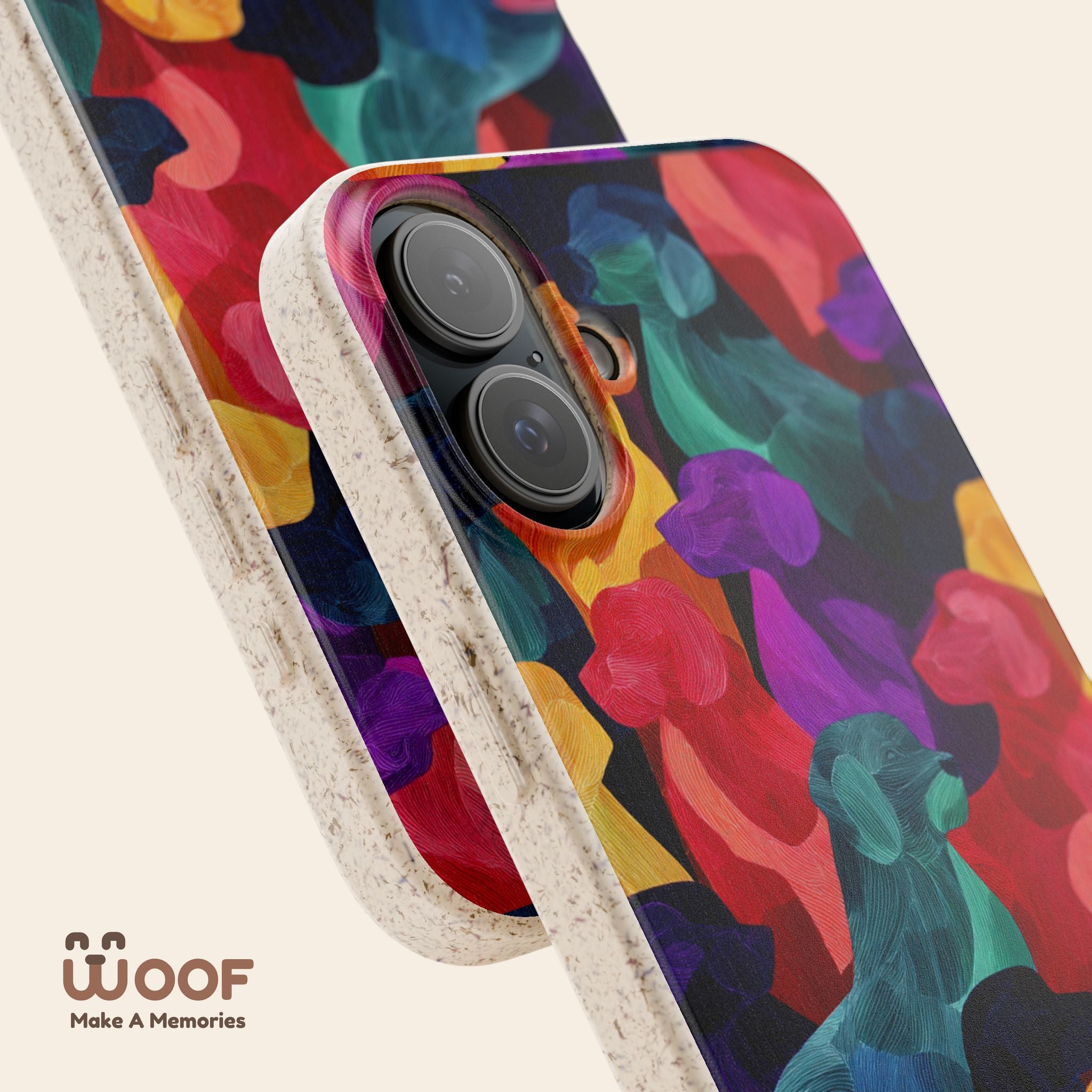 Colorful Dog-Themed Biodegradable Phone Cases, Eco-friendly Gifts for Pet Lovers, Sustainable Accessories for Everyday Use, Dog Lover [...]