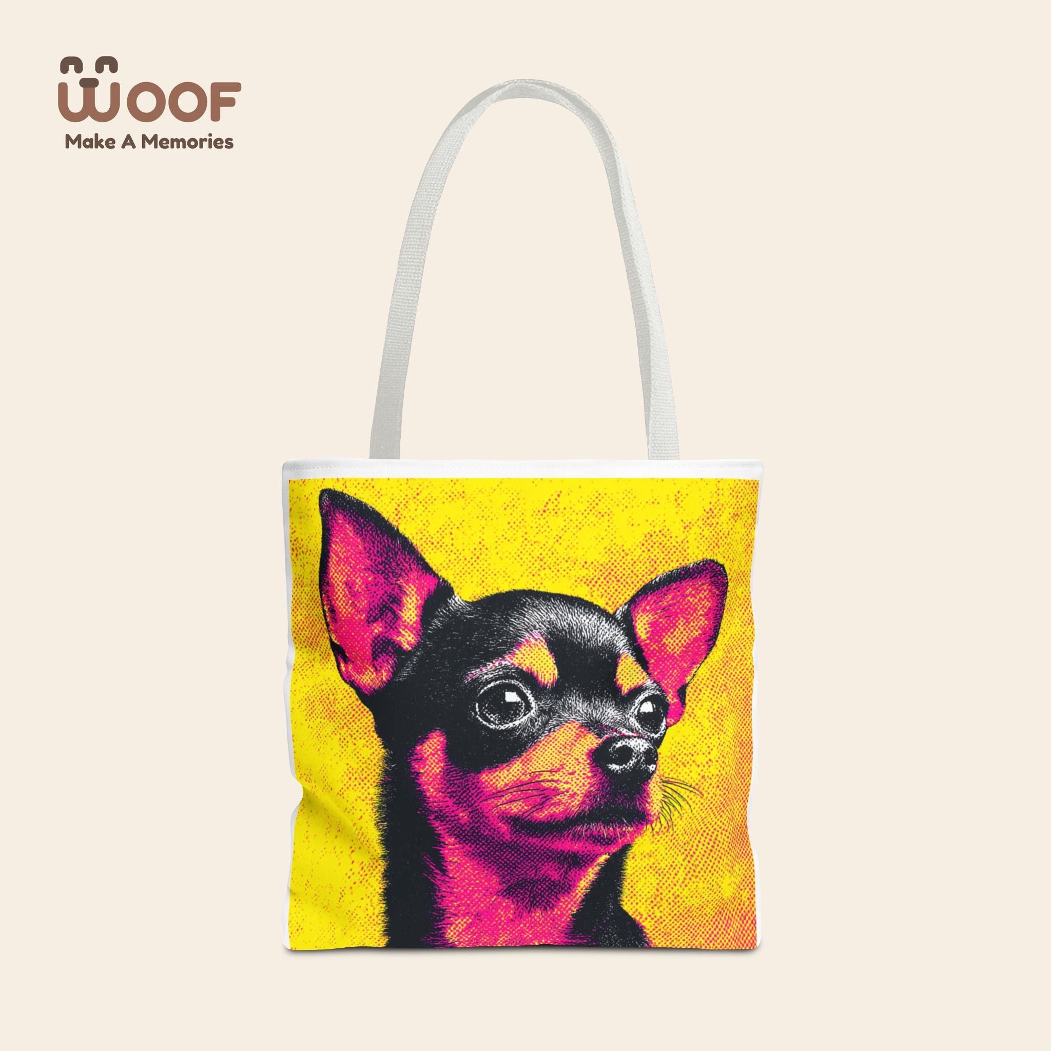 Vibrant Chihuahua Tote Bag - Colorful Pet Lover's Accessory