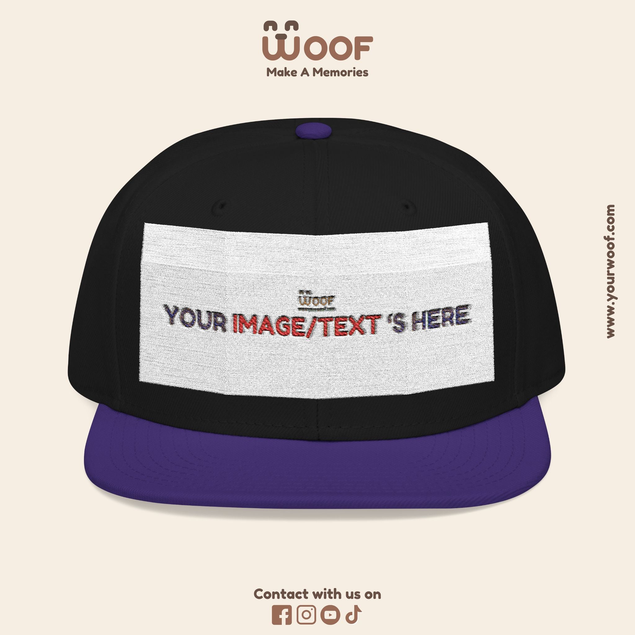 Custom Embroidered Snapback Hat, Personalized Cap, Unique Gifts, Dad Hat, Fashion Accessory, Customized Headwear