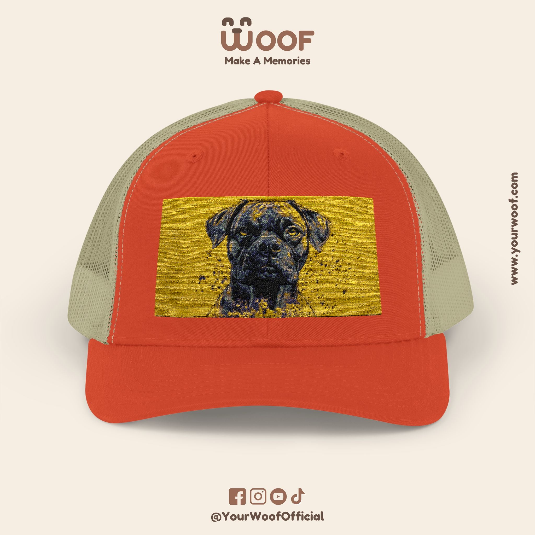 Personalized Dog Lover Snapback Cap, Adjustable Trucker Hat, Gift for Dog Owners, Pet Memory Cap, Fun Customizable Hat
