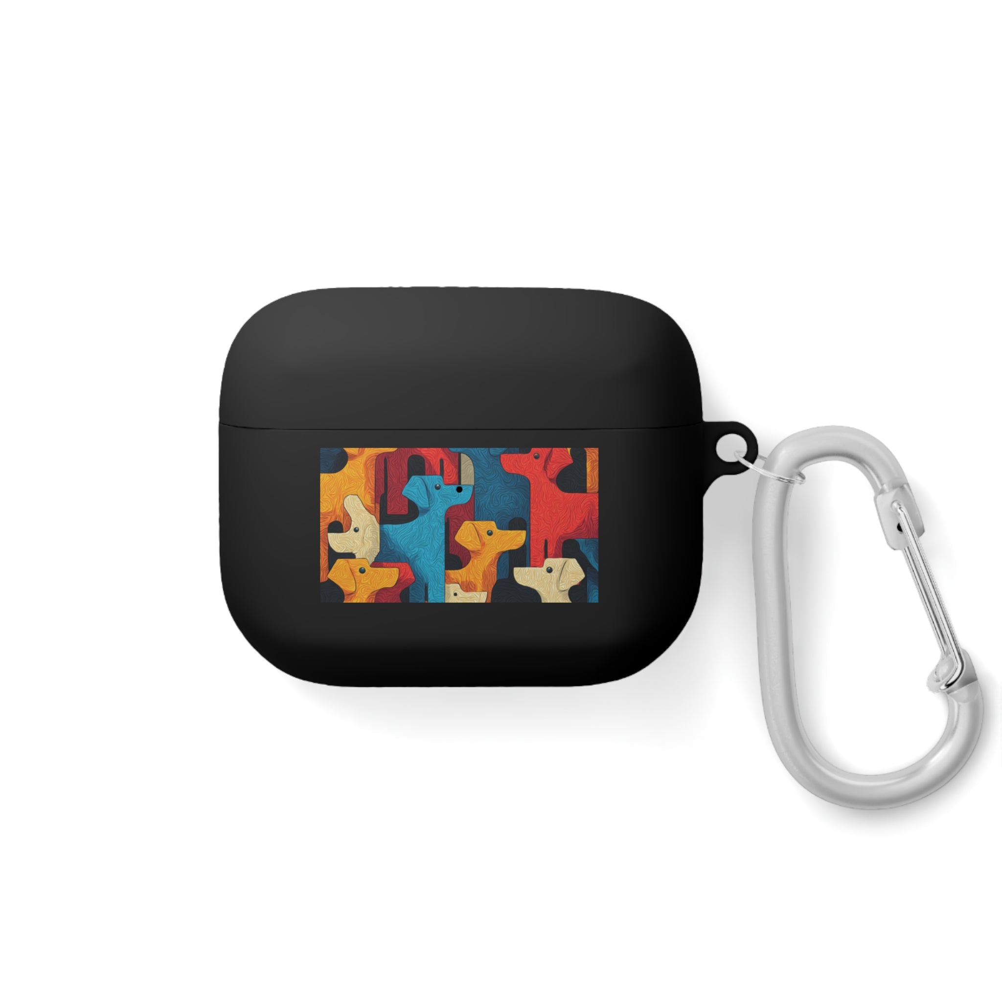 Colorful Dog Pattern AirPods Case Cover - Fun & Functional