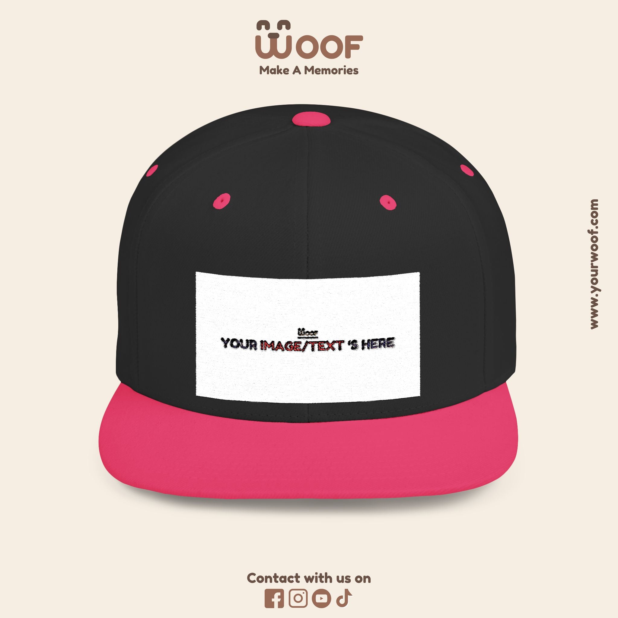 Stylish Flat Bill Snapback Hat, Custom Cap, Trendy Streetwear, Gift for Him/Her, Perfect for Events & Fashion Lovers