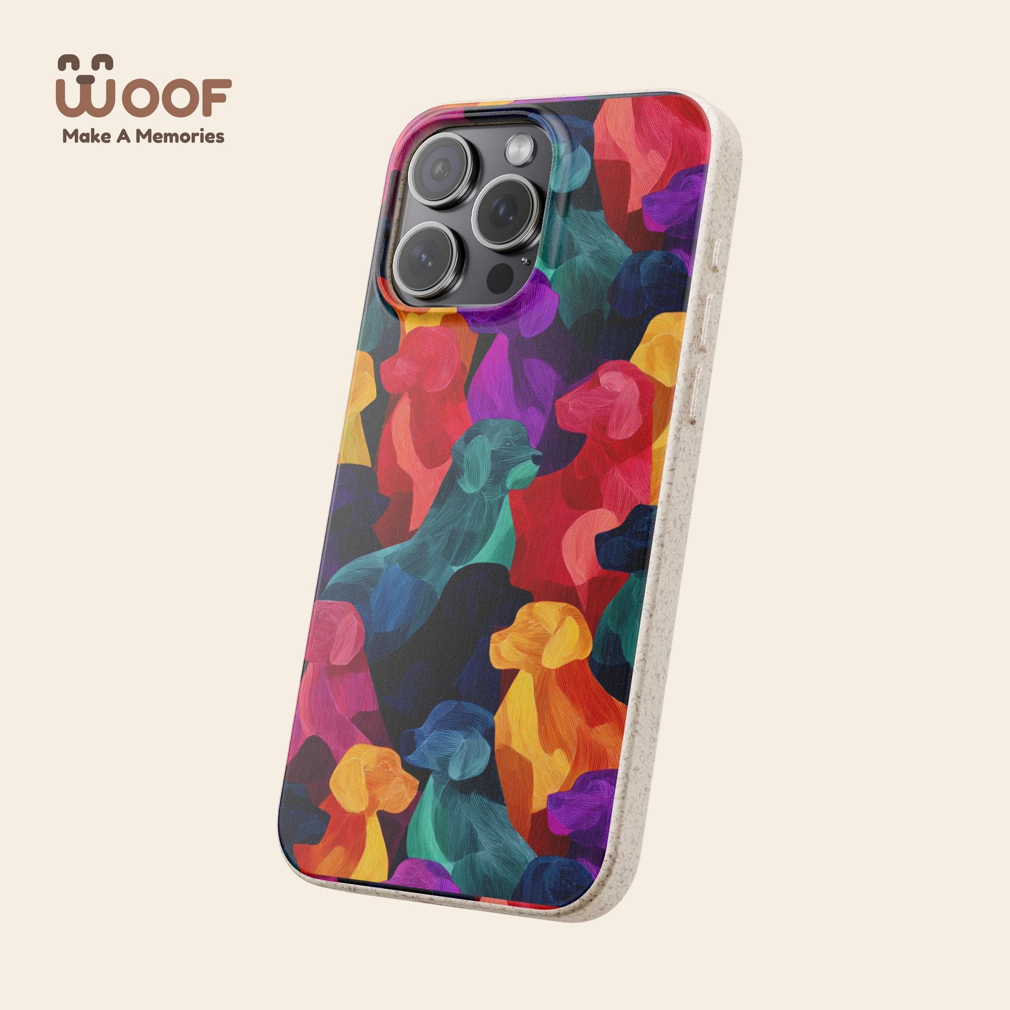 Colorful Dog-Themed Biodegradable Phone Cases, Eco-friendly Gifts for Pet Lovers, Sustainable Accessories for Everyday Use, Dog Lover [...]