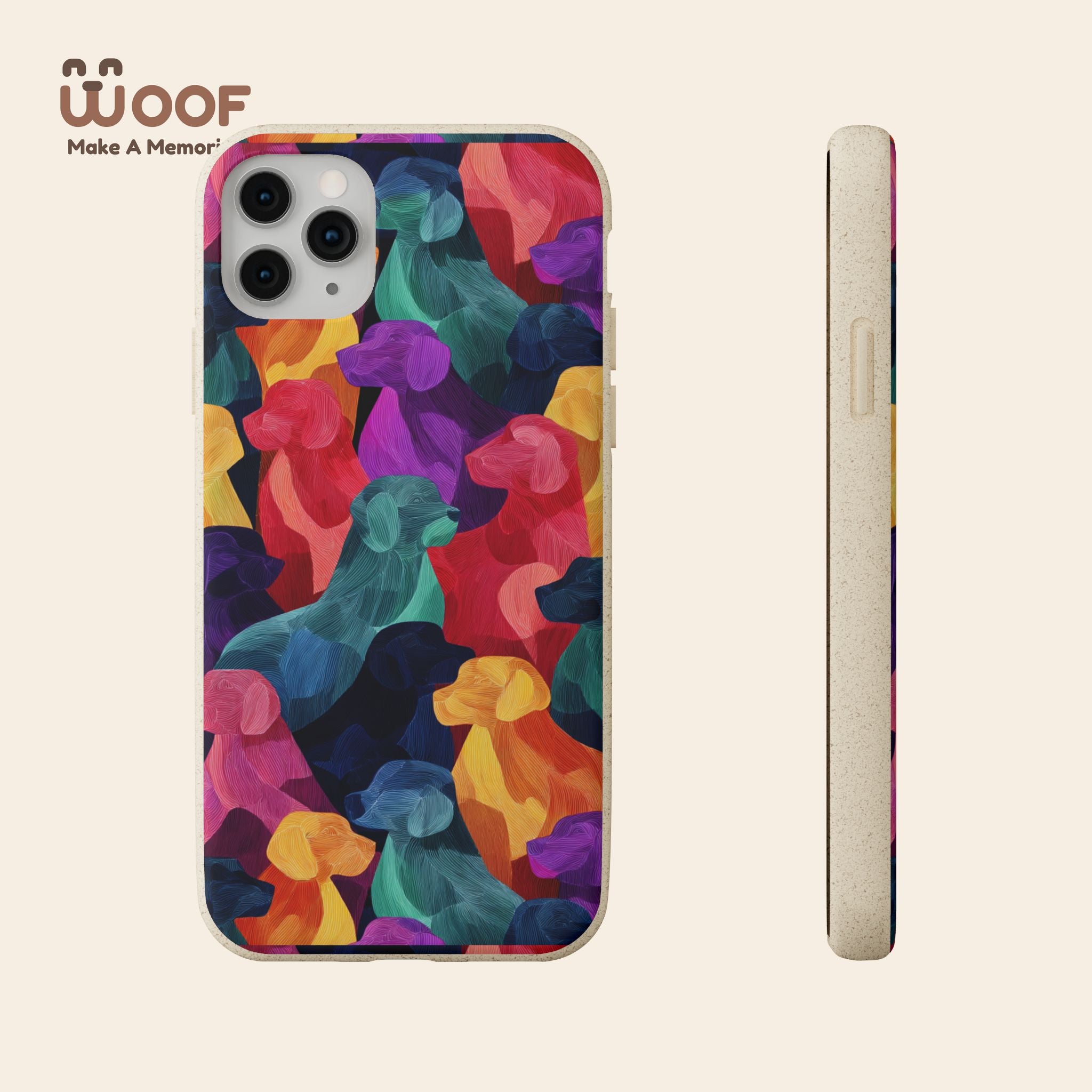 Colorful Dog-Themed Biodegradable Phone Cases, Eco-friendly Gifts for Pet Lovers, Sustainable Accessories for Everyday Use, Dog Lover [...]
