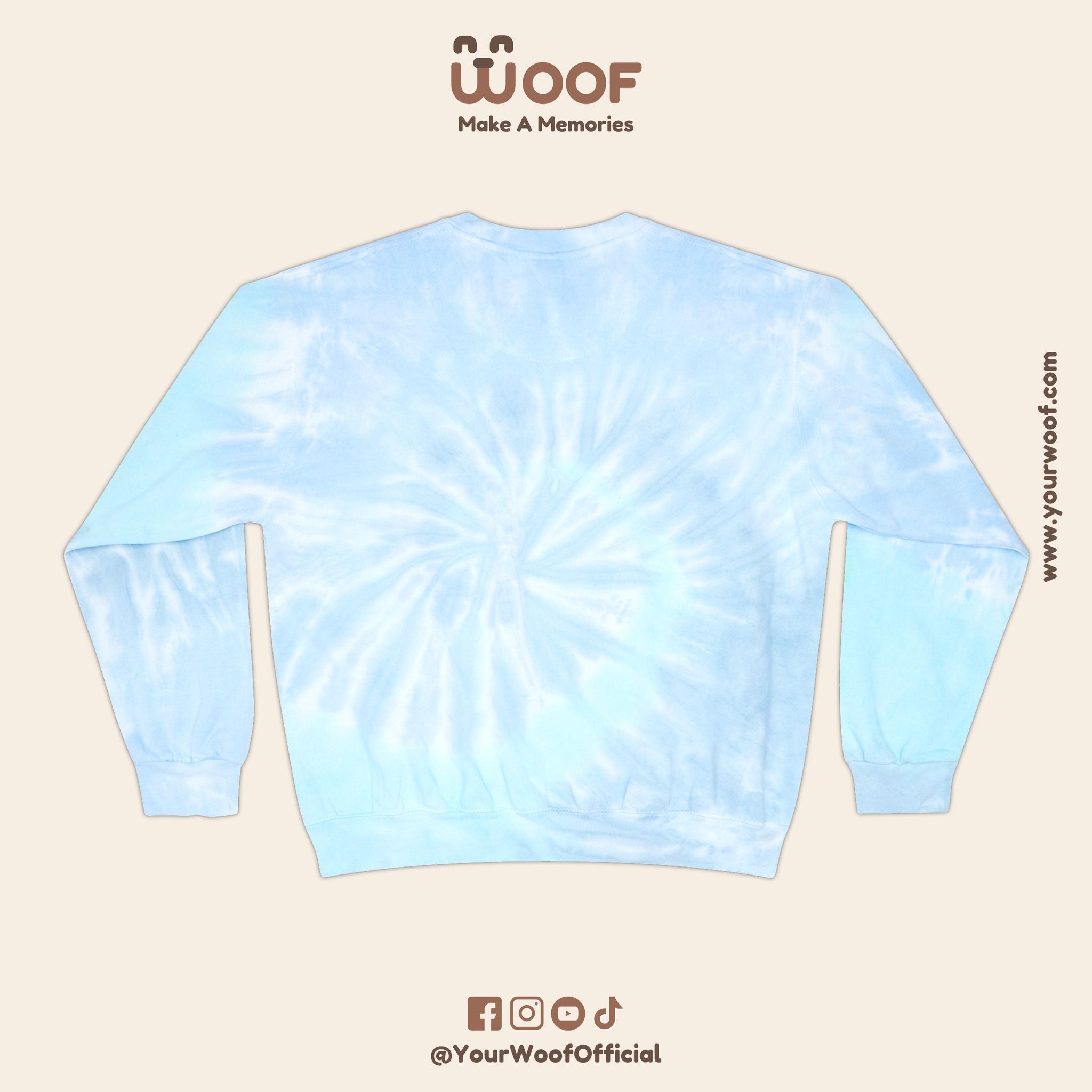Trendy Tie-Dye Graphic Sweatshirt, Chill Unisex Pullover, Perfect Gift for Dog Lovers, Cozy Hoodie for Casual Days, Unique Dog Art Apparel